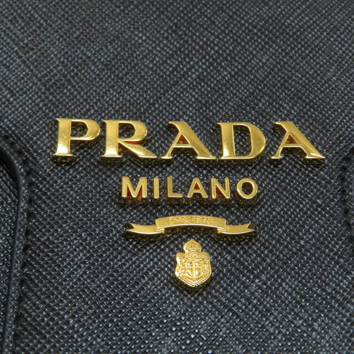 Prada Saffiano Black Saffiano Shoulder Bag (Pre-Owned)