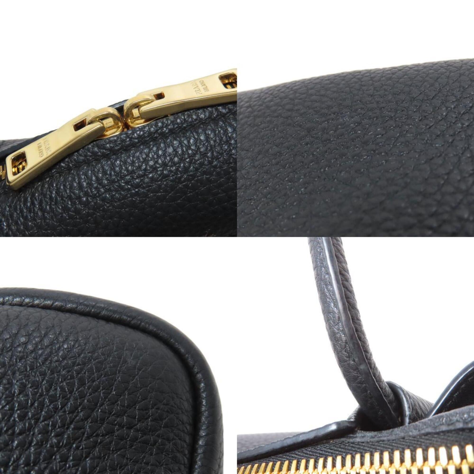 Prada Black Leather Handbag (Pre-Owned)