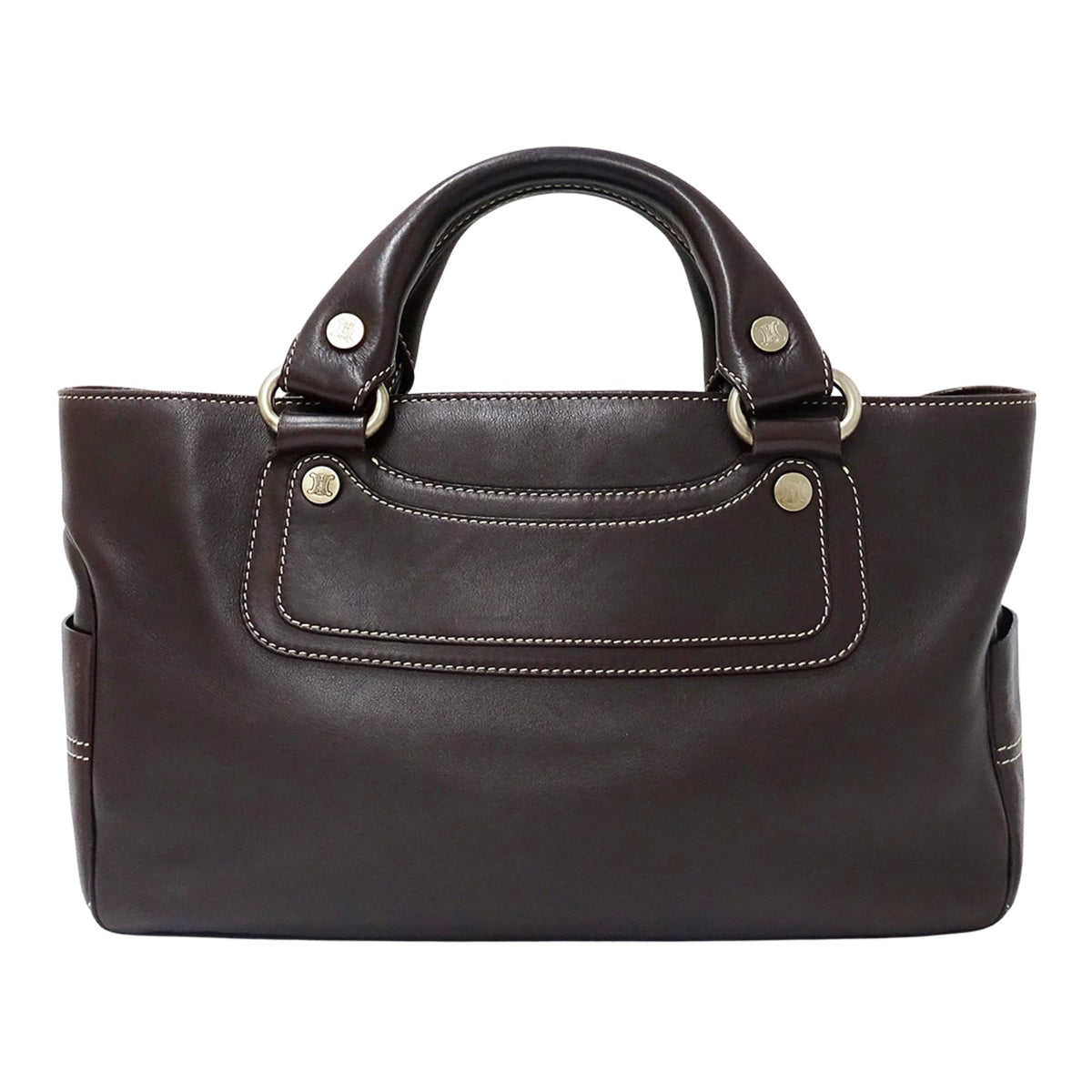 Celine Dark Brown Leather Handbag (Pre-Owned)