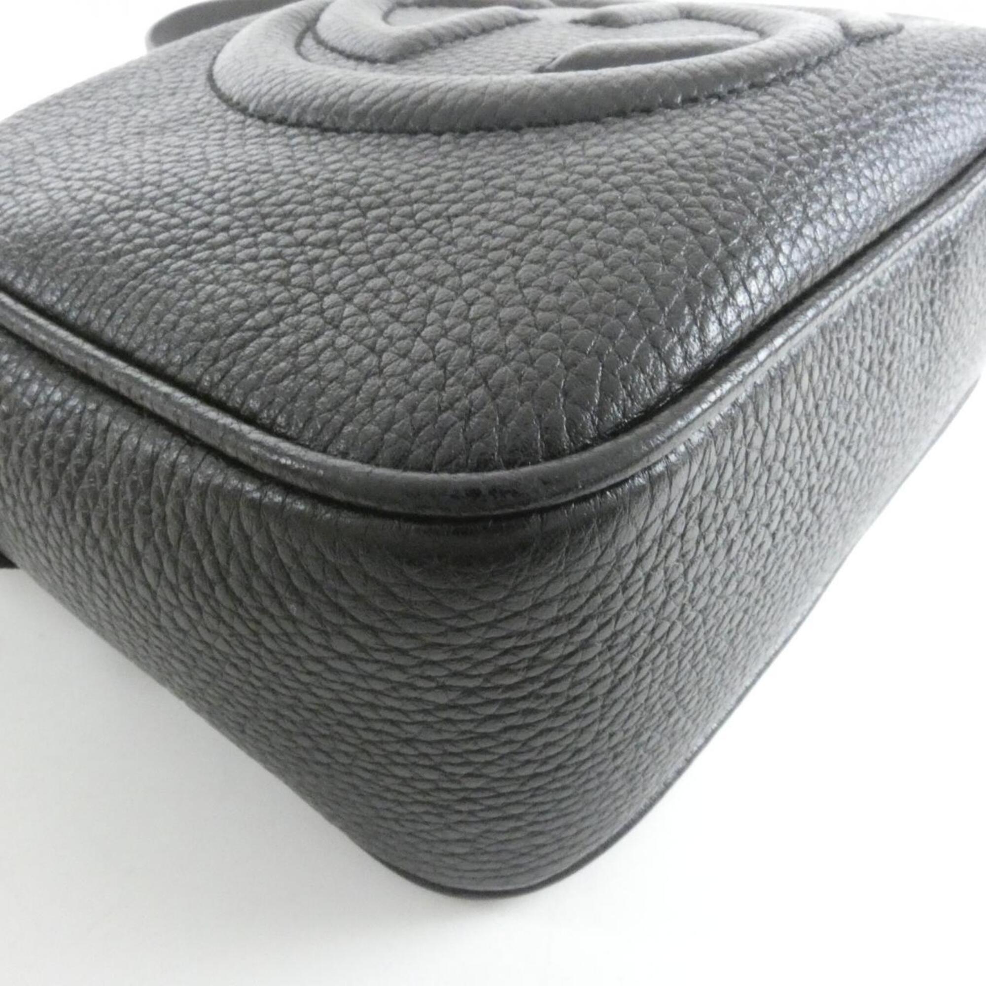 Gucci Black Leather Shoulder Bag (Pre-Owned)