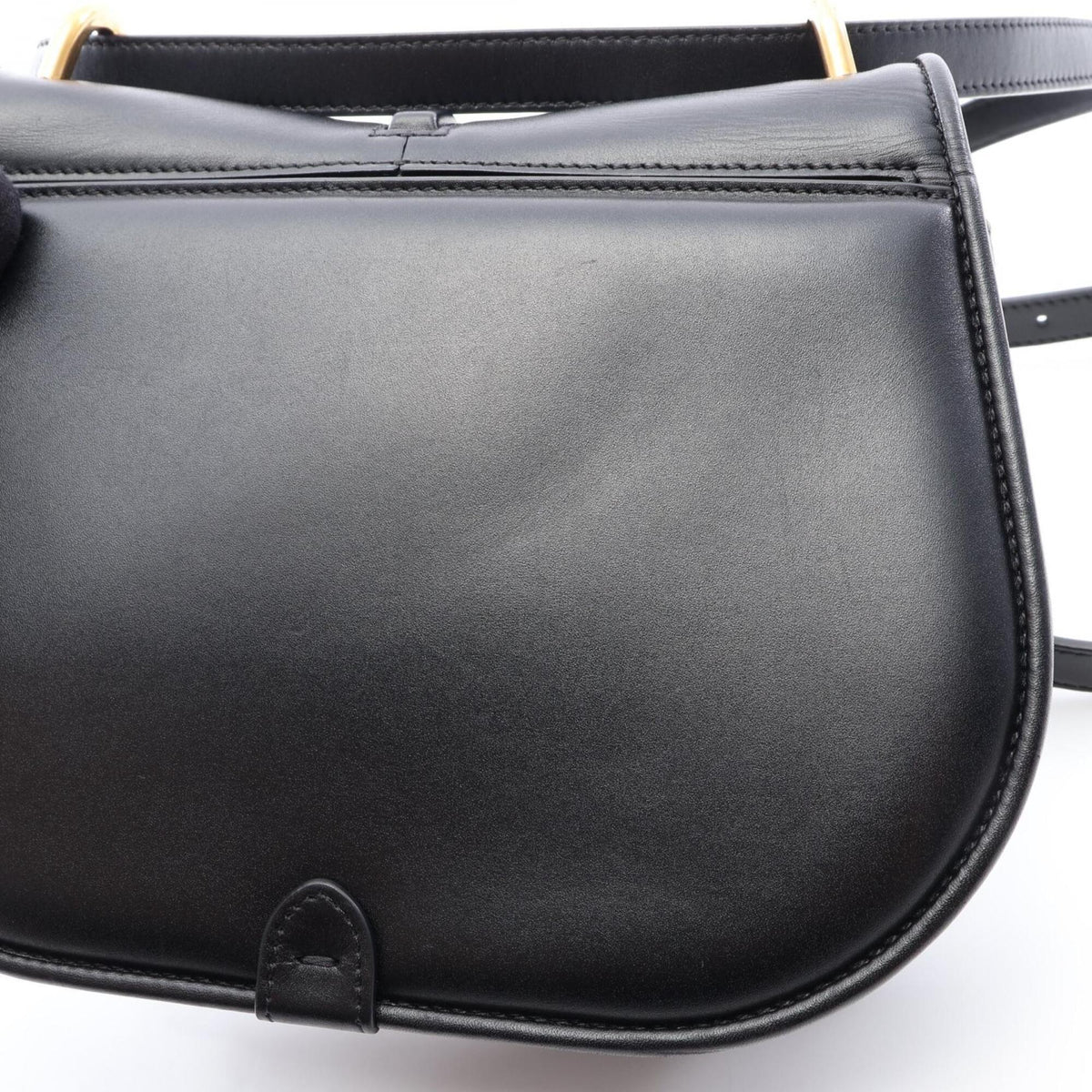 Fendi Black Leather Handbag Shoulder Bag (Pre-Owned)