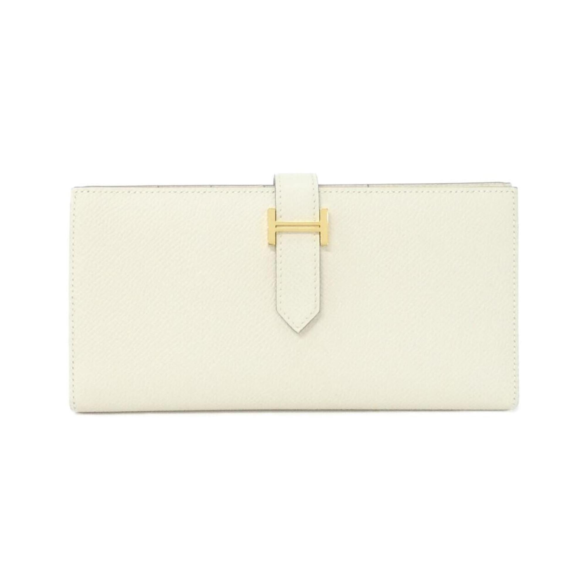 Hermes White Epsom Leather Wallet (Bi-Fold) (Pre-Owned)