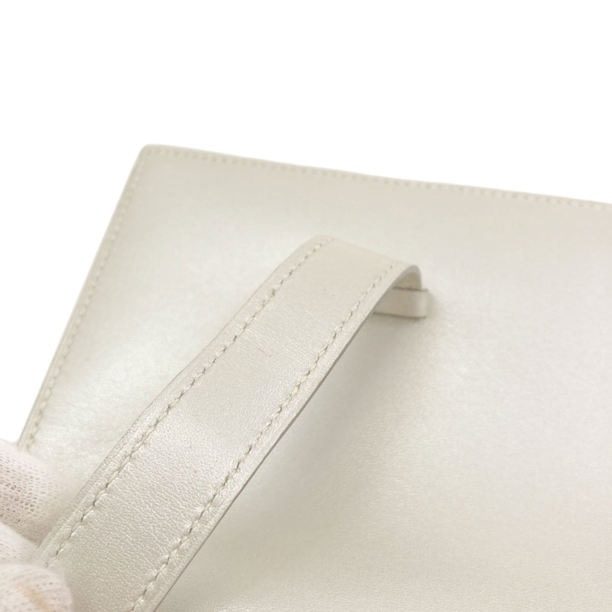 Hermes Silver Box Calf Leather Wallet (Bi-Fold) (Pre-Owned)