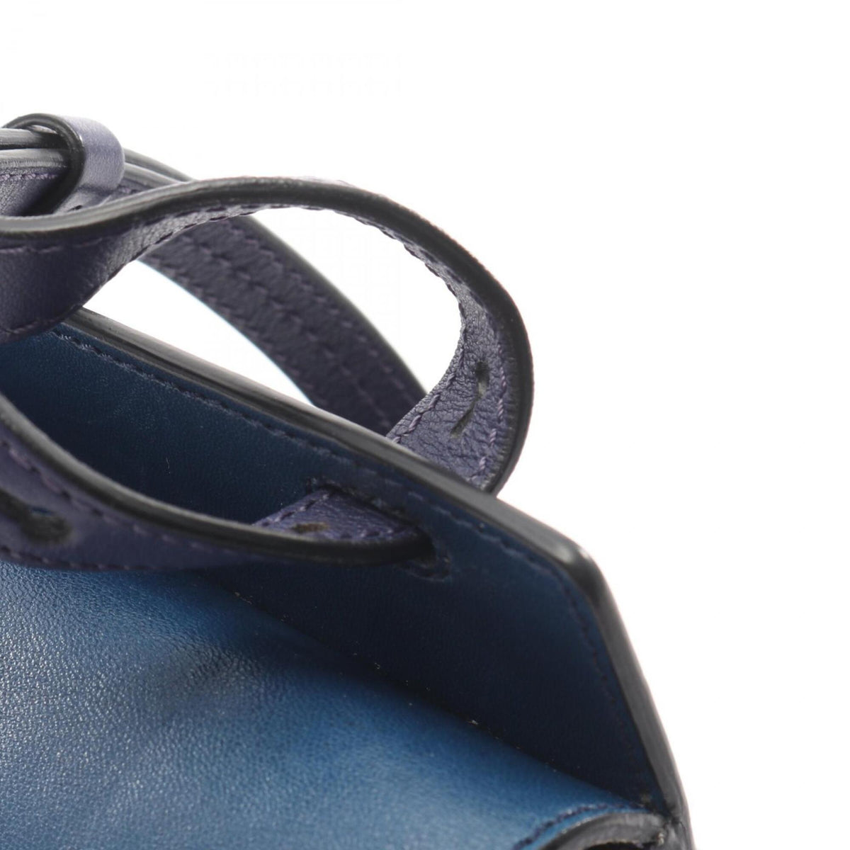 Chloé Blue Navy Leather Handbag Shoulder Bag (Pre-Owned)