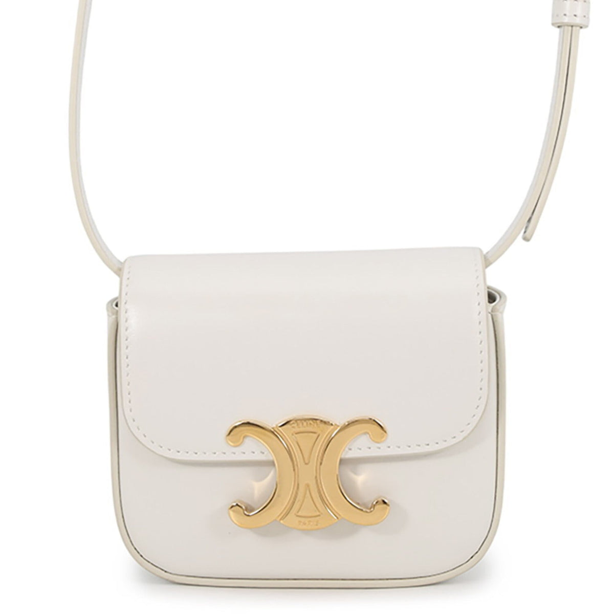 Celine White Leather Shoulder Bag (Pre-Owned)