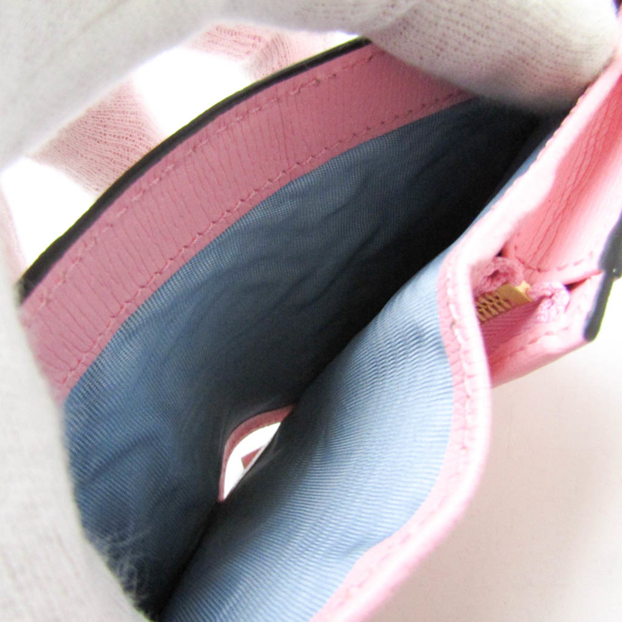Gucci Multi-Color Pink Leather Wallet (Bi-Fold) (Pre-Owned)