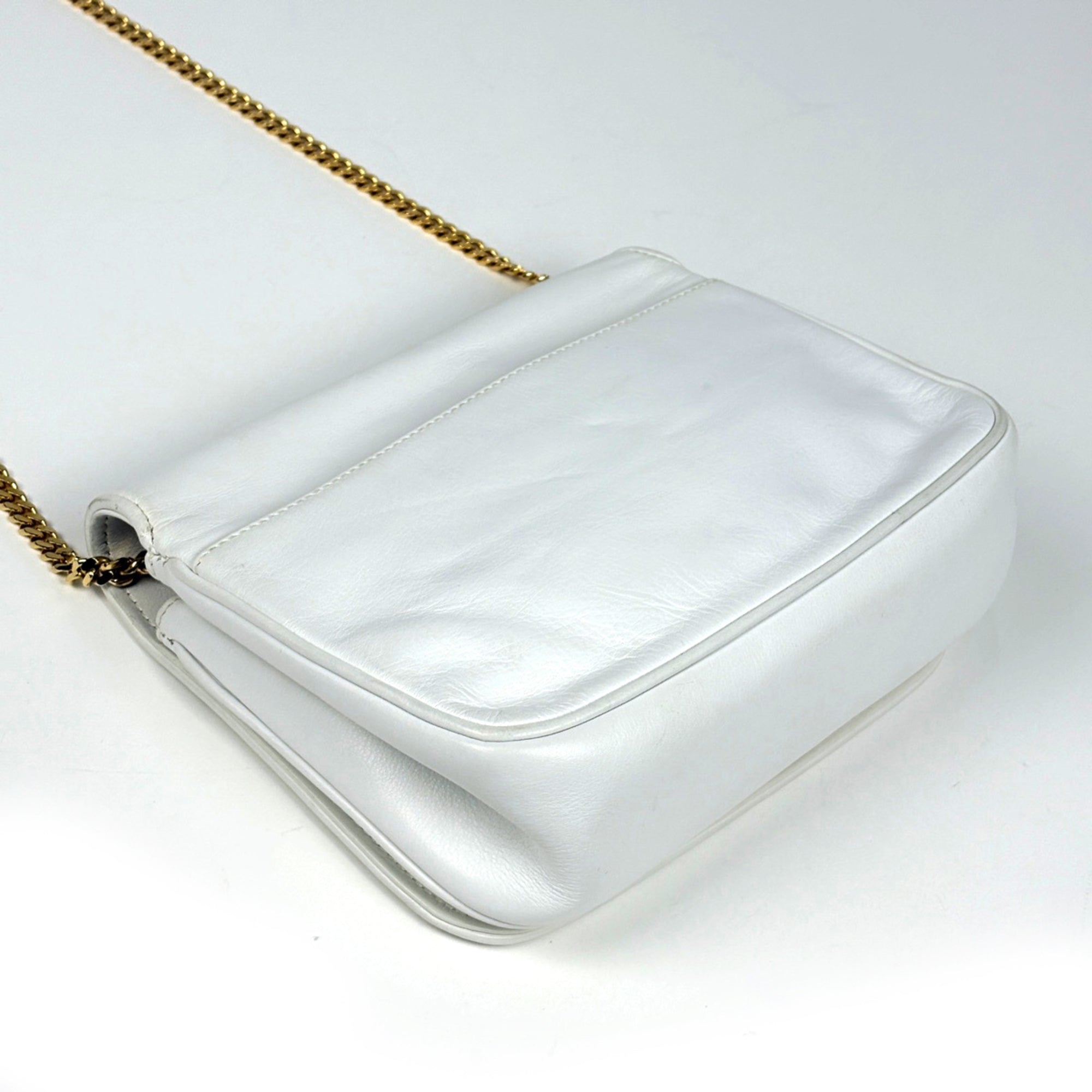 Celine White Leather Shoulder Bag (Pre-Owned)