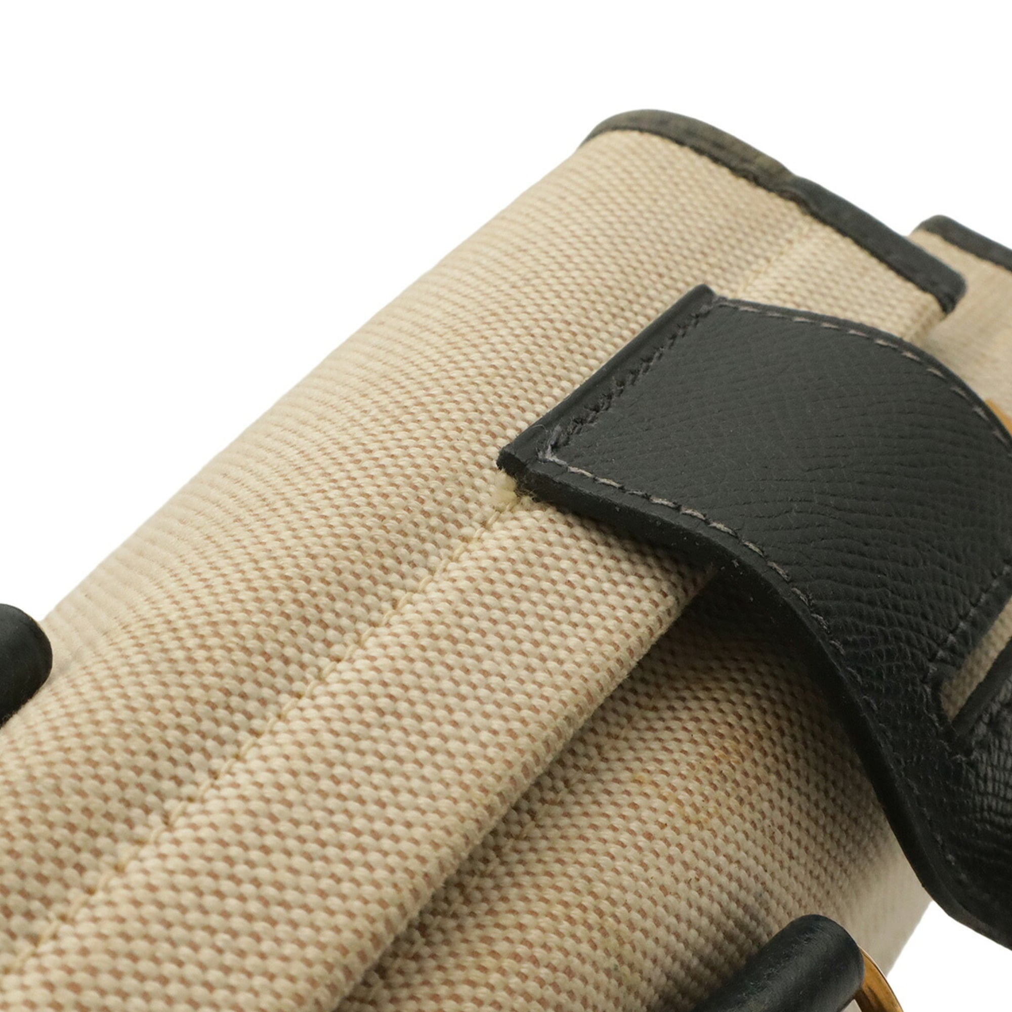 Hermes Natural Navy Courchevel Leather Toile H Tote Bag (Pre-Owned)