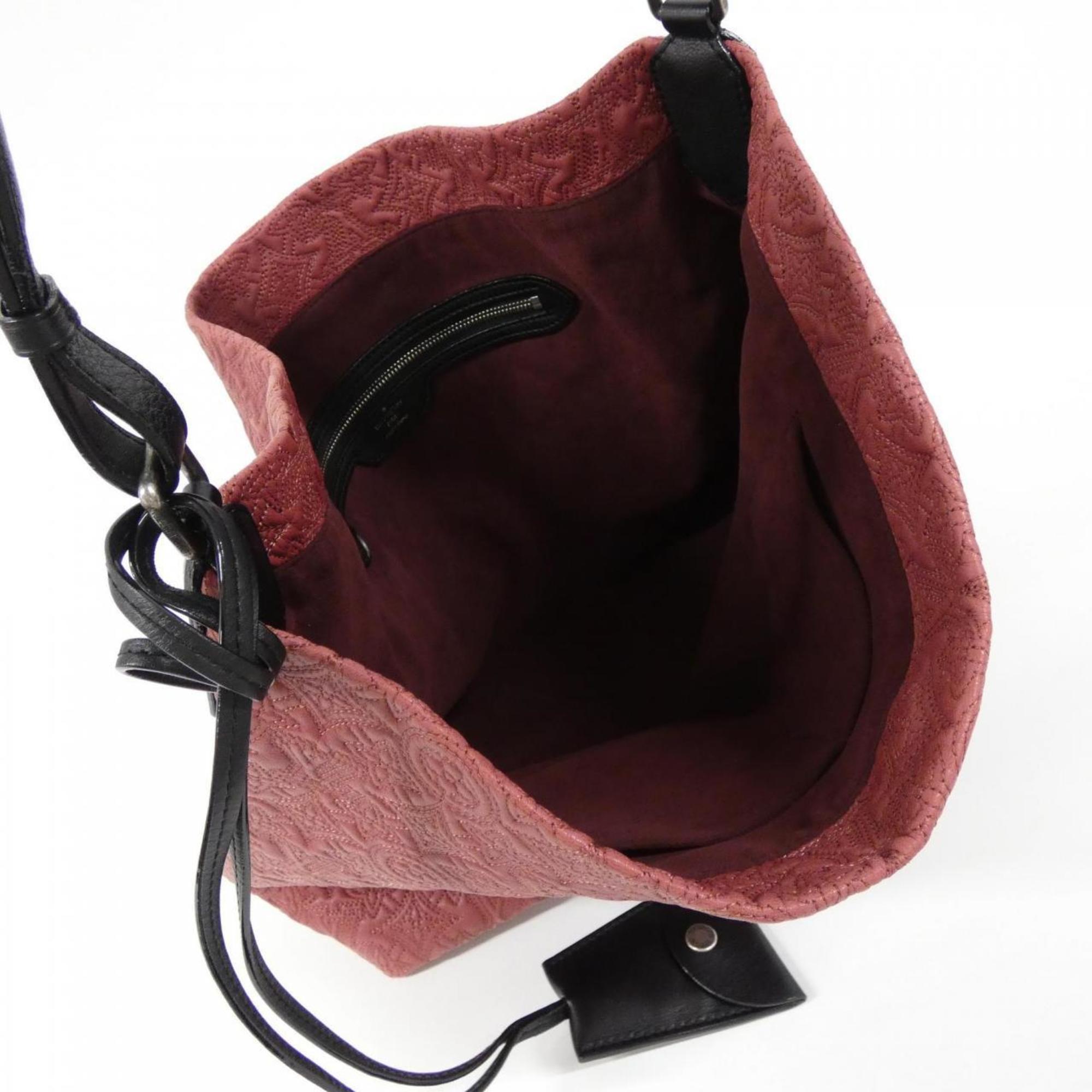 Louis Vuitton Framboise Leather Shoulder Bag (Pre-Owned)