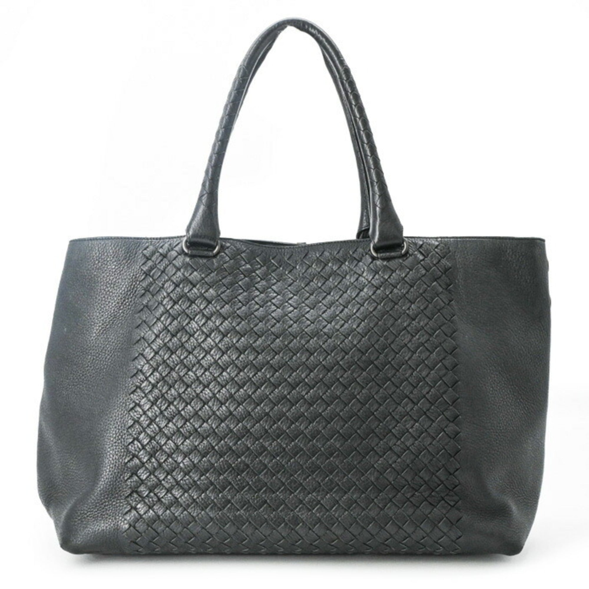 Bottega Veneta Black Intrecciato Tote Bag (Pre-Owned)