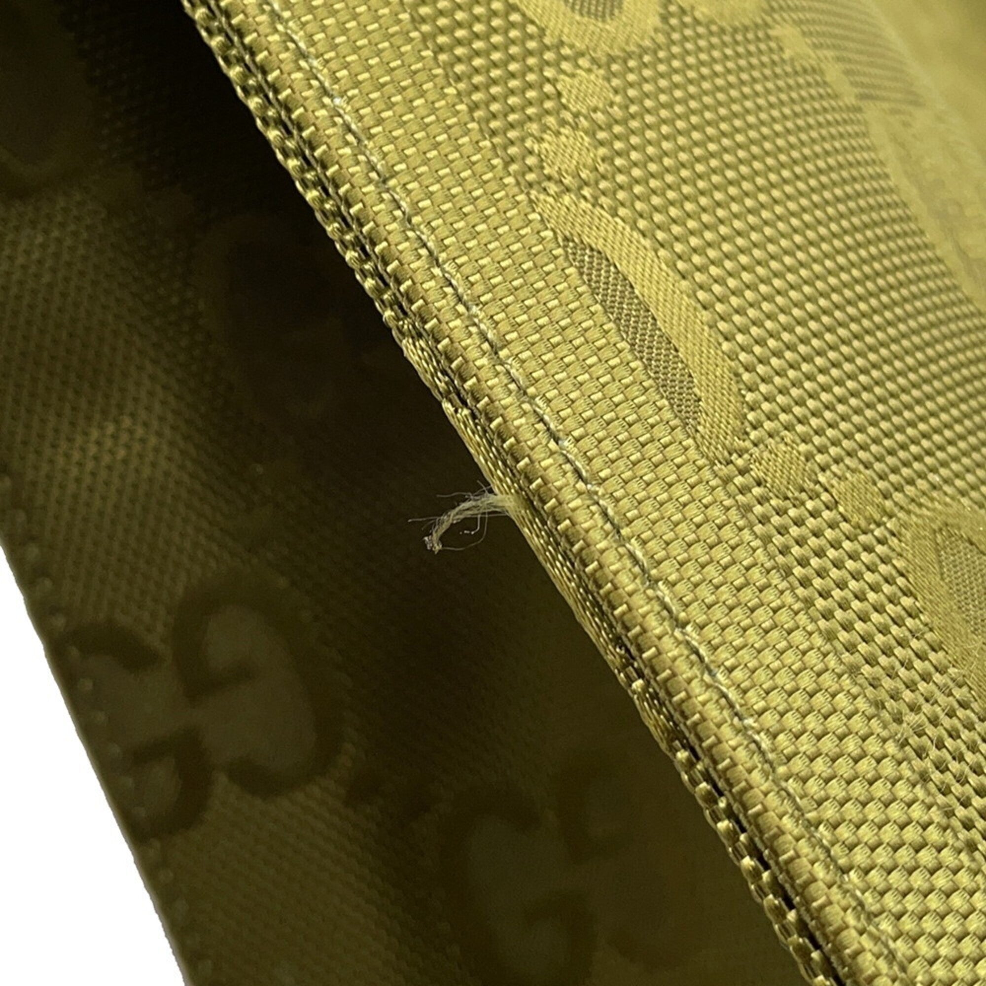 Gucci Green Nylon Handbag Tote Bag (Pre-Owned)