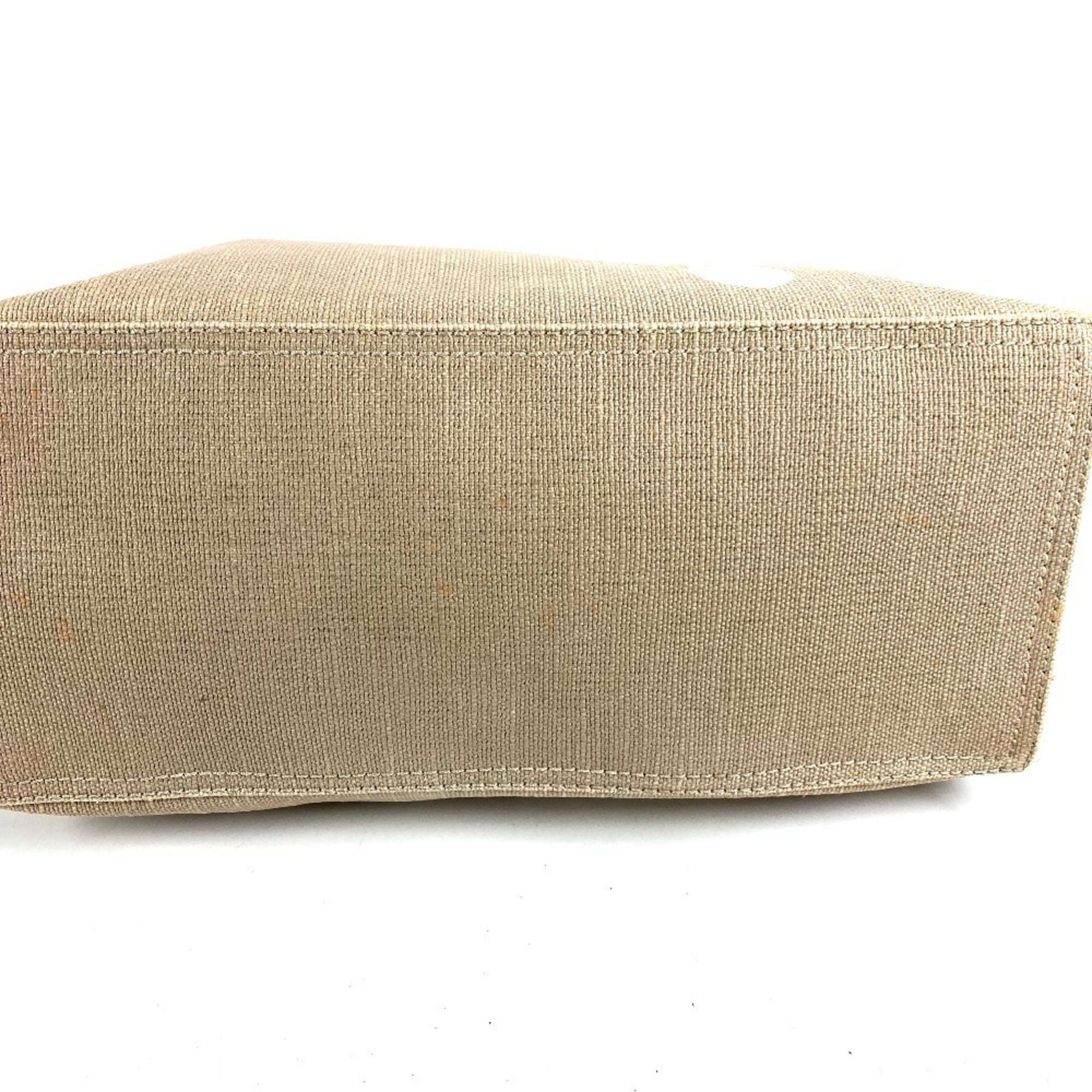 Celine Beige White Leather Shoulder Bag Tote Bag (Pre-Owned)