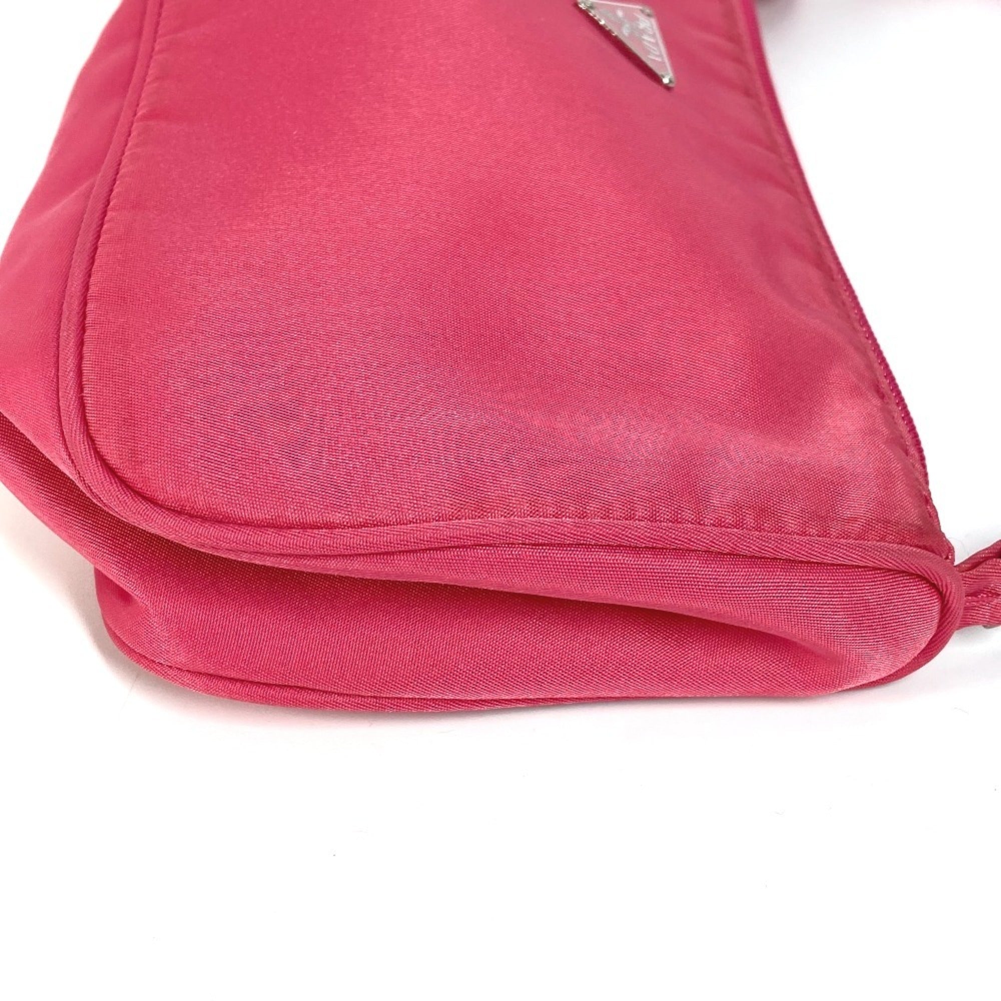 Prada Pink Nylon Handbag Shoulder Bag (Pre-Owned)