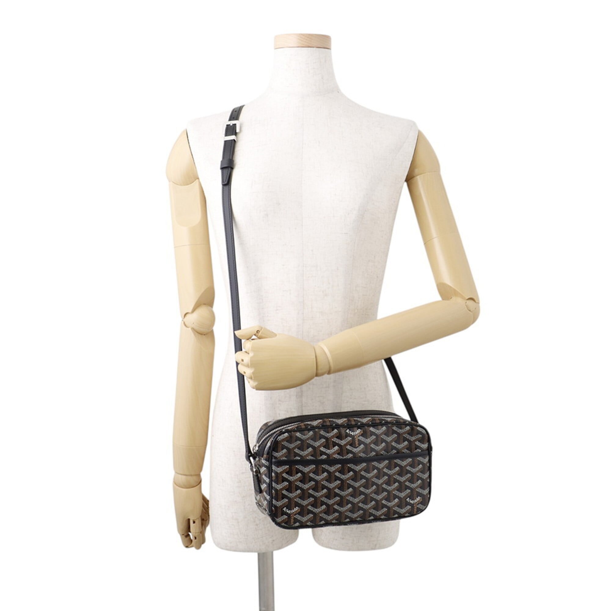 Goyard Black Leather Pvc Shoulder Bag (Pre-Owned)