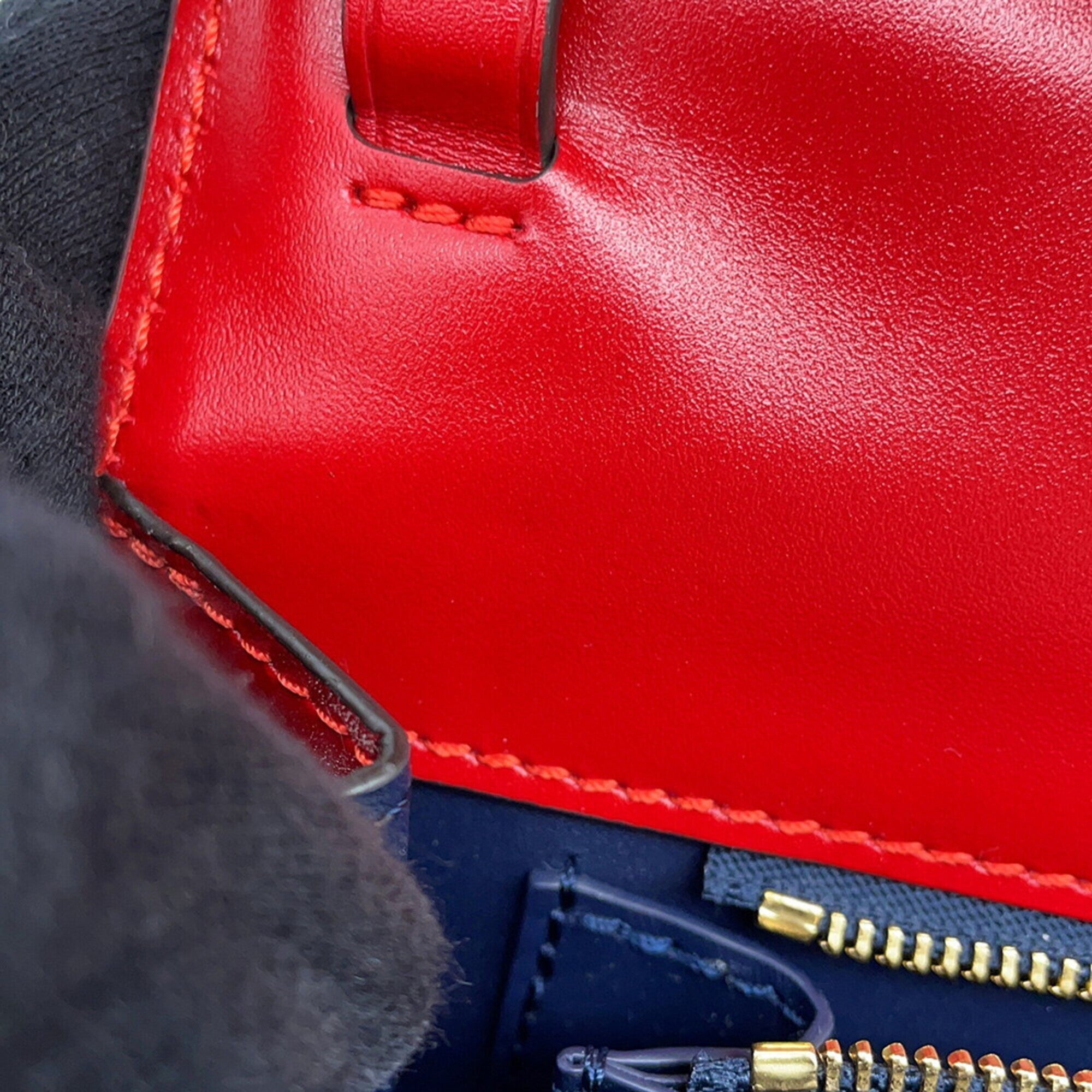 Louis Vuitton Red Color Exotic Leather Handbag Shoulder Bag (Pre-Owned)