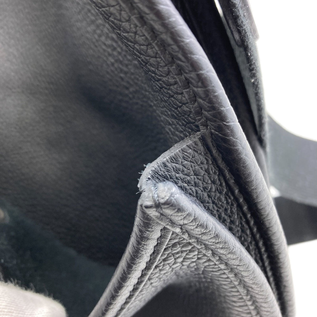Hermes Black Taurillon Clemence Leather Shoulder Bag