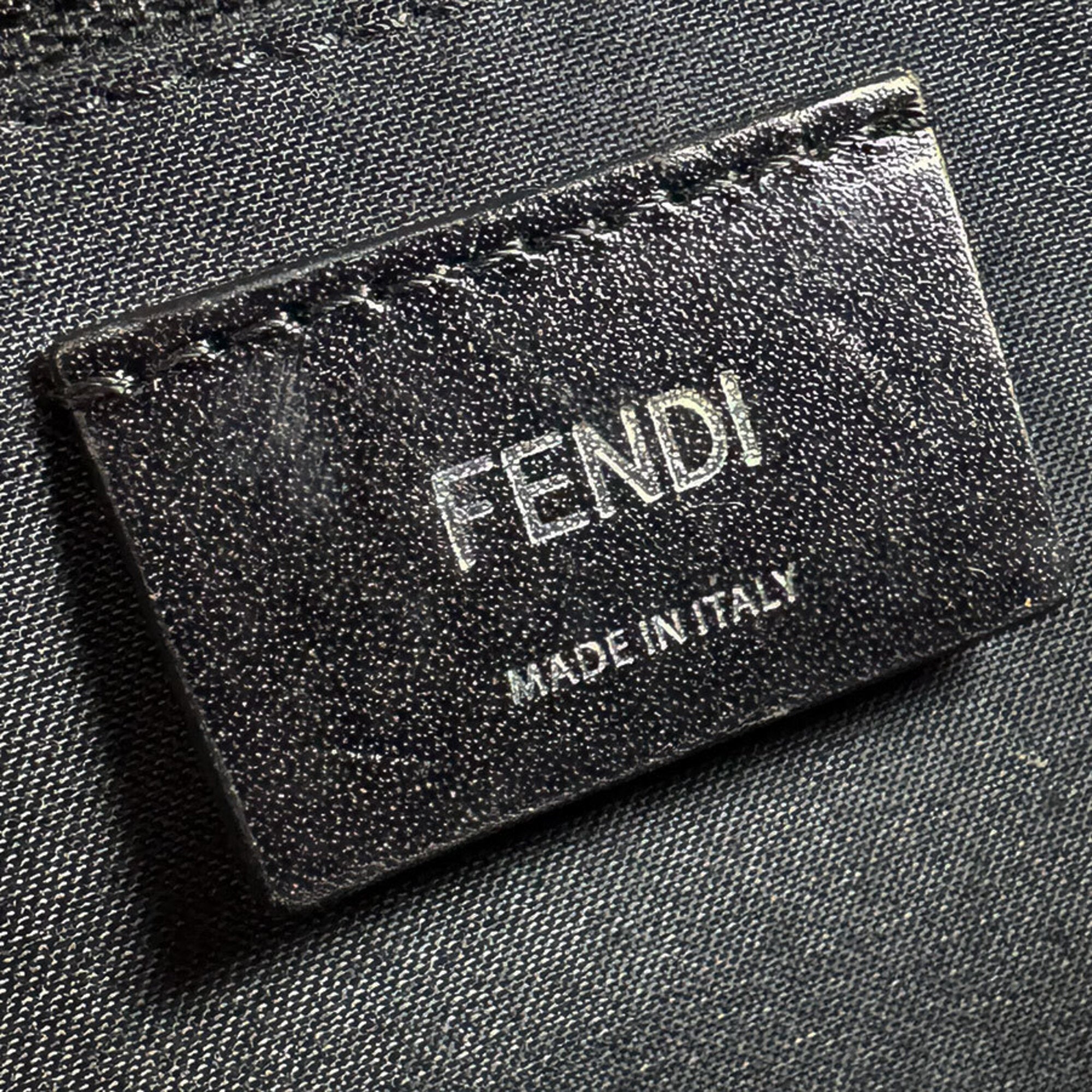 Fendi Black Nylon Fur Backpack (Pre-Owned)