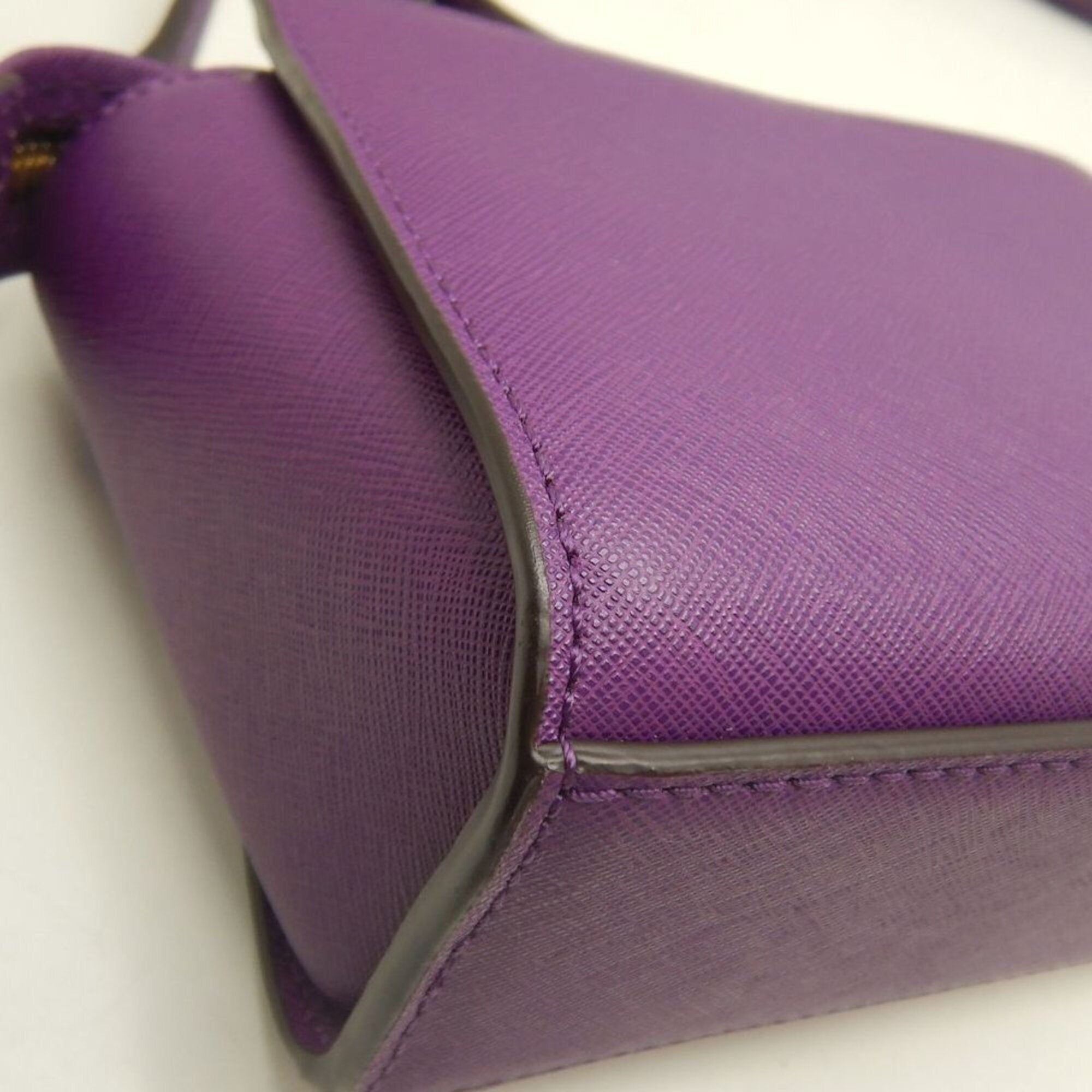 Michael Kors Purple Leather Shoulder Bag (Pre-Owned)