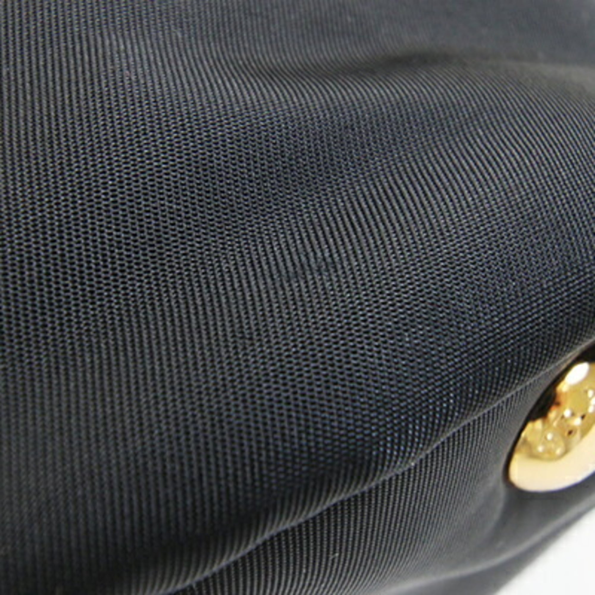 Prada Black Nero Nylon Leather Handbag (Pre-Owned)