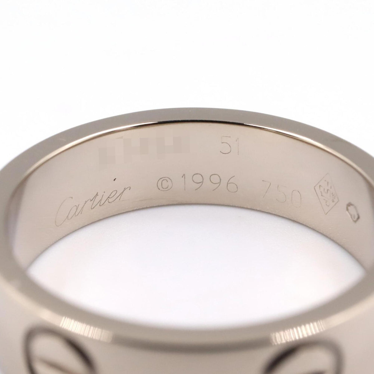 Cartier Silver White Gold (18K) Band Ring (Pre-Owned)