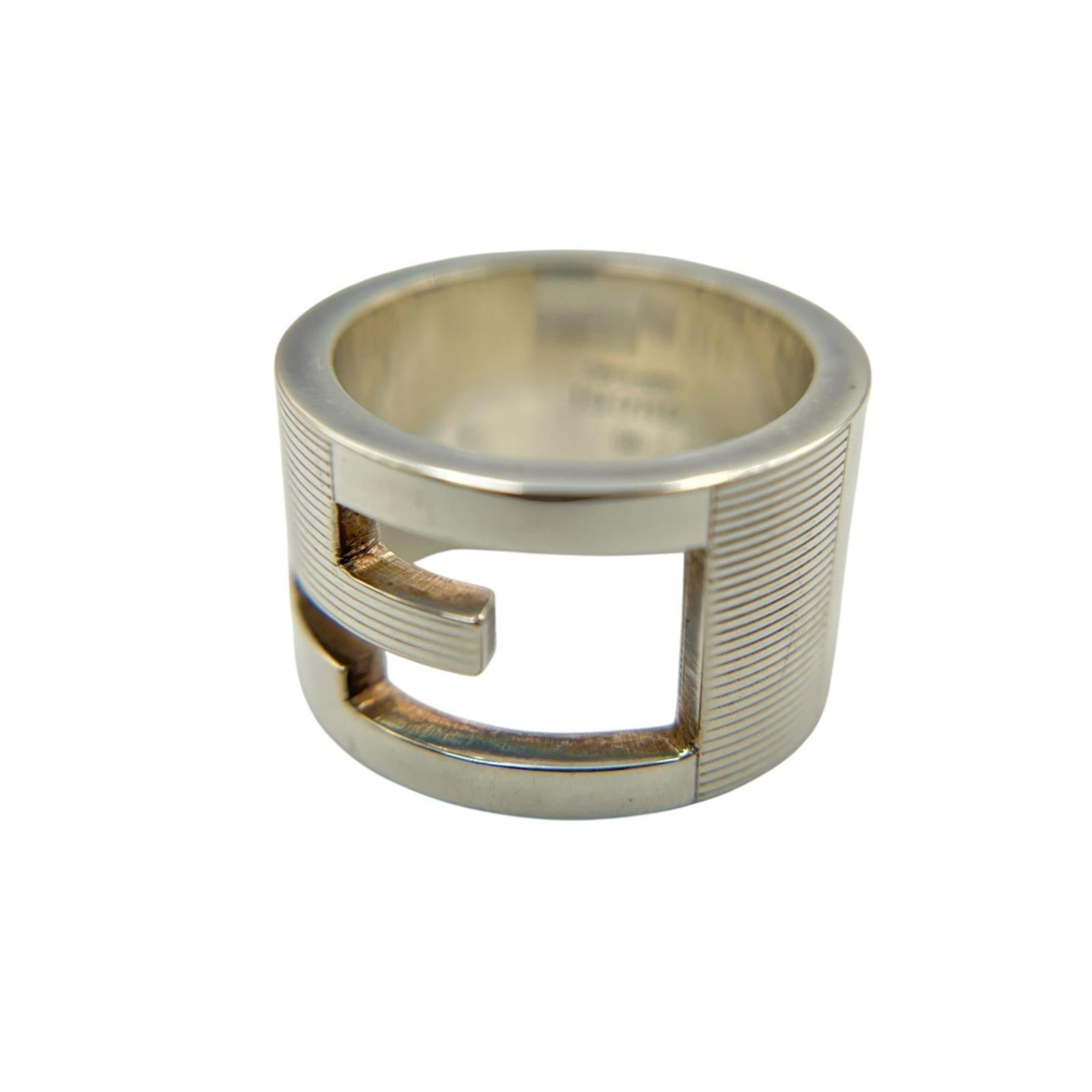Gucci Silver Silver 925 Band Ring (Pre-Owned)