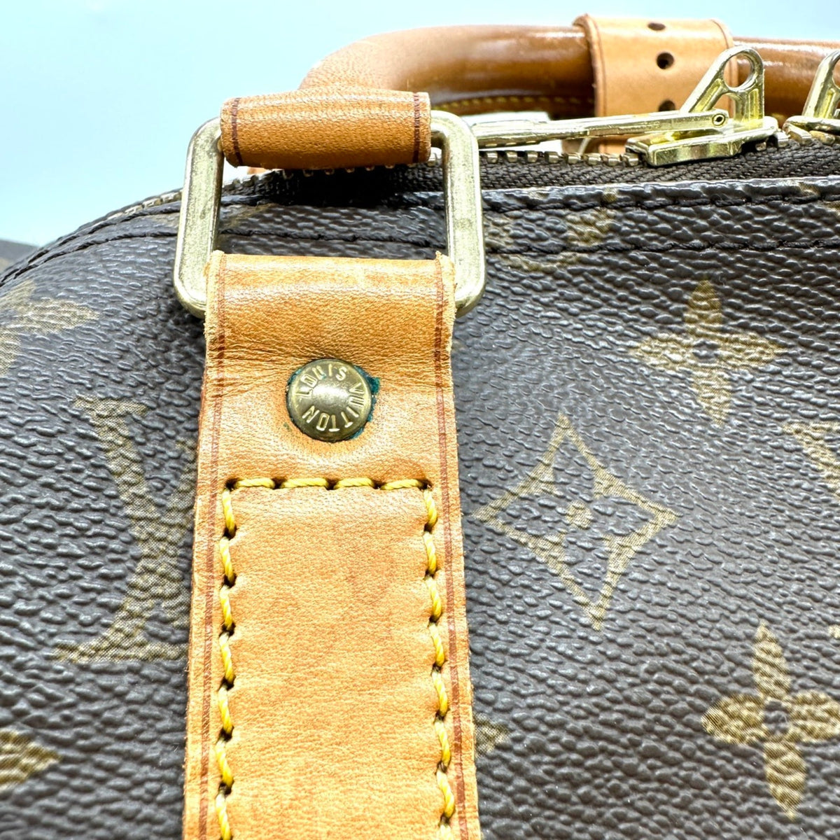 Louis Vuitton Brown Monogram Canvas Boston Bag (Pre-Owned)