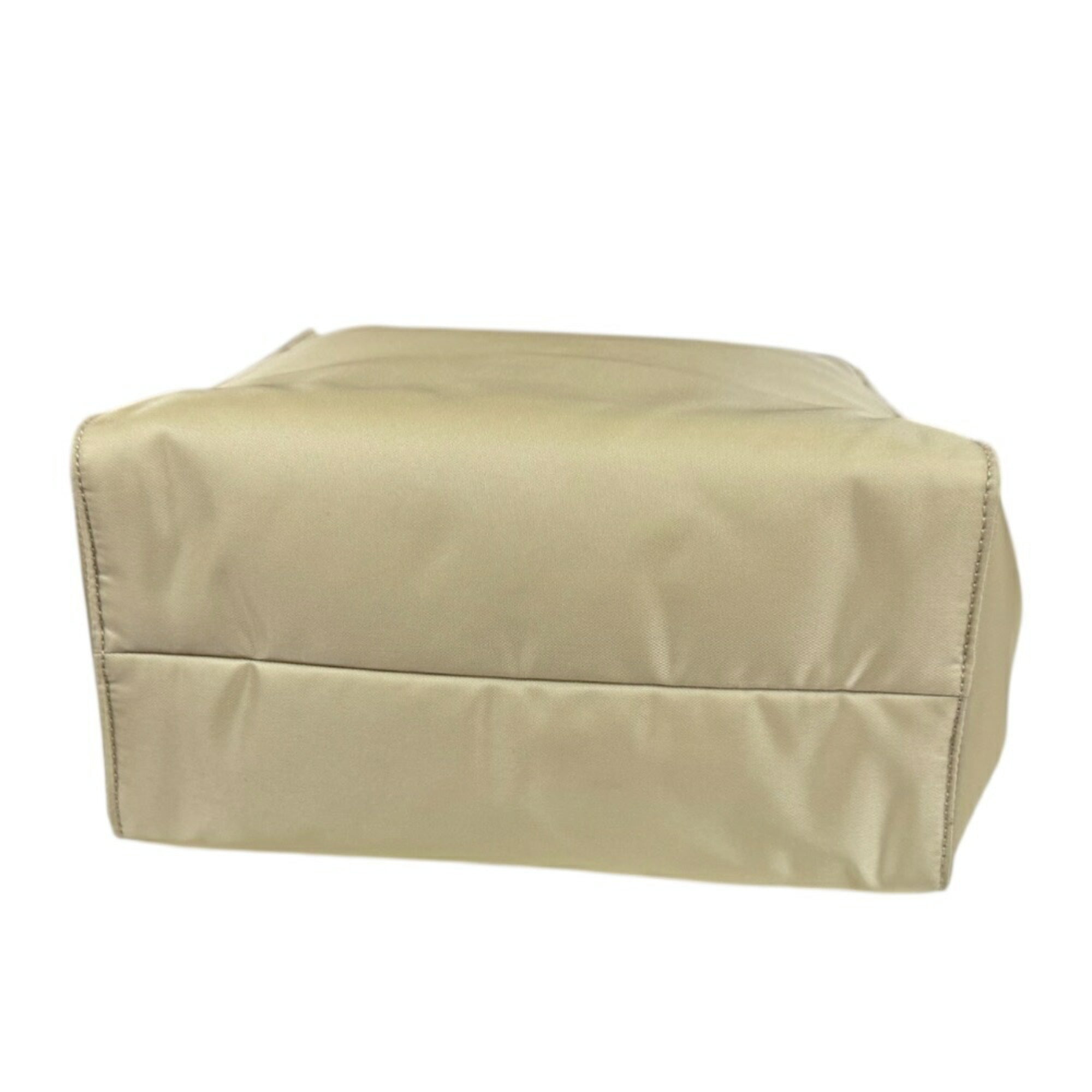 Prada Beige Nylon Shoulder Bag (Pre-Owned)