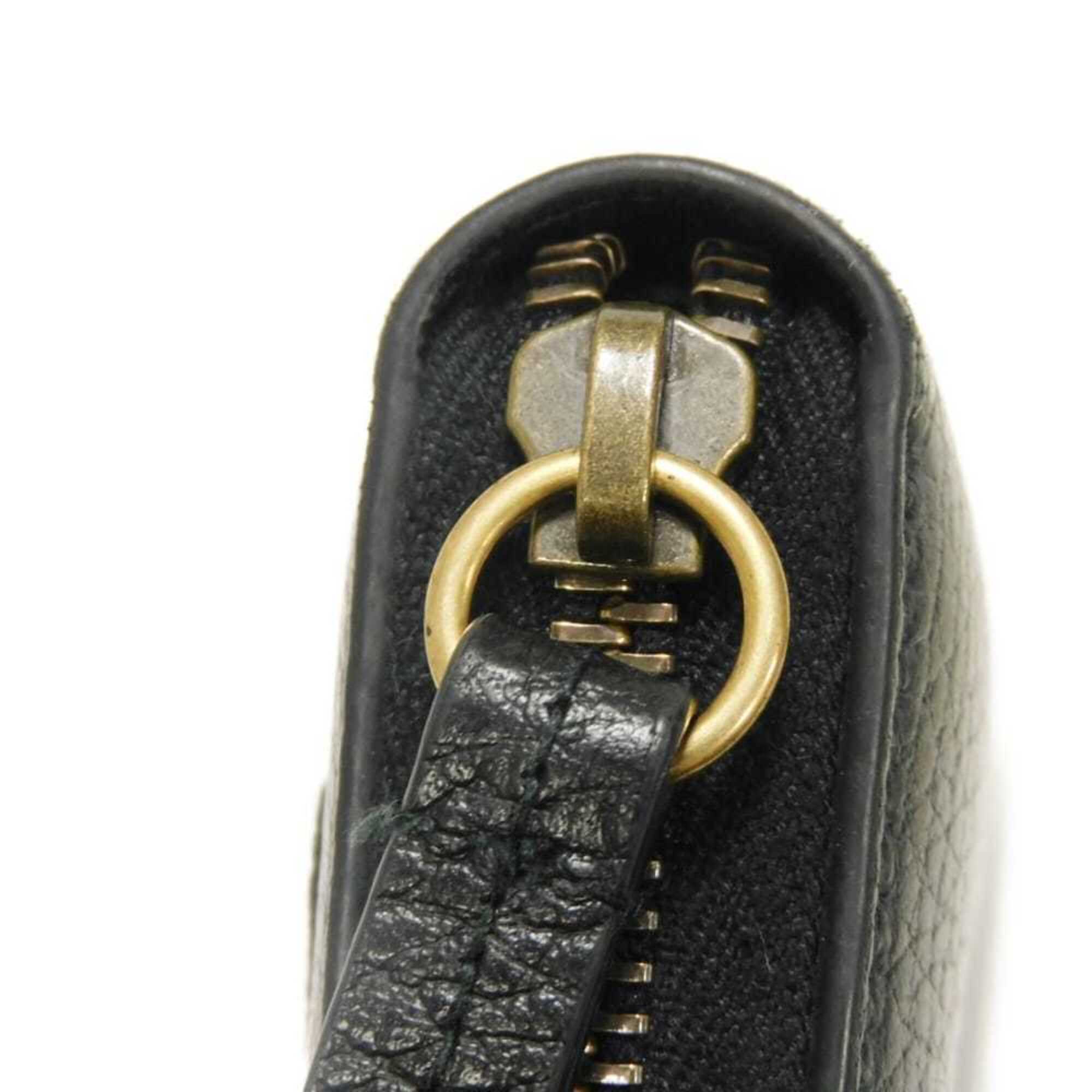 Gucci Black Leather Long Wallet (Bi-Fold) (Pre-Owned)