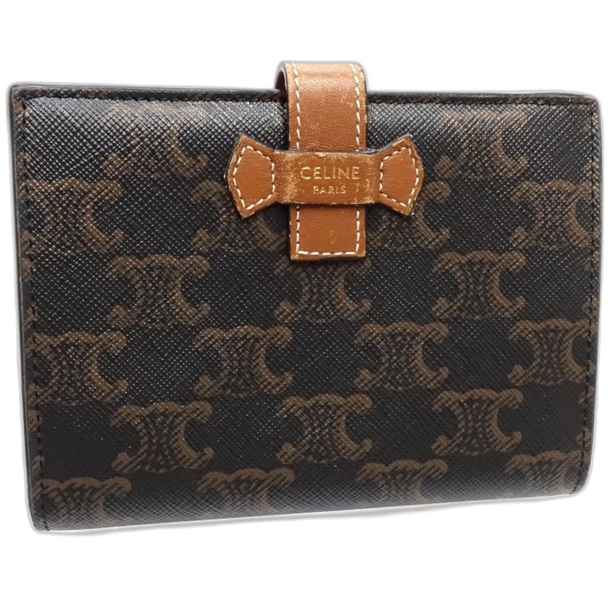 Celine Brown Leather Wallet (Bi-Fold) (Pre-Owned)