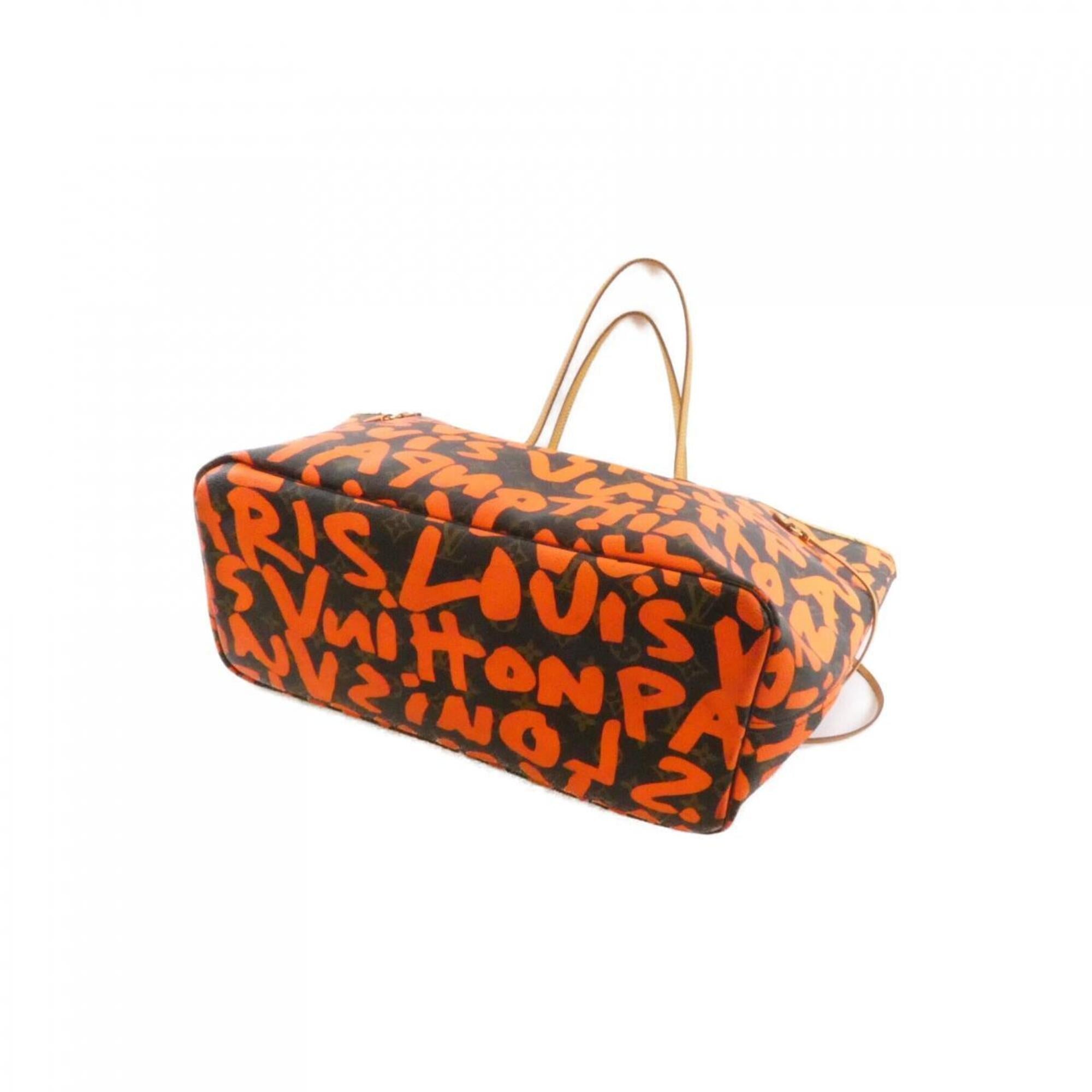 Louis Vuitton Marron Orange Coated Canvas Handbag (Pre-Owned)