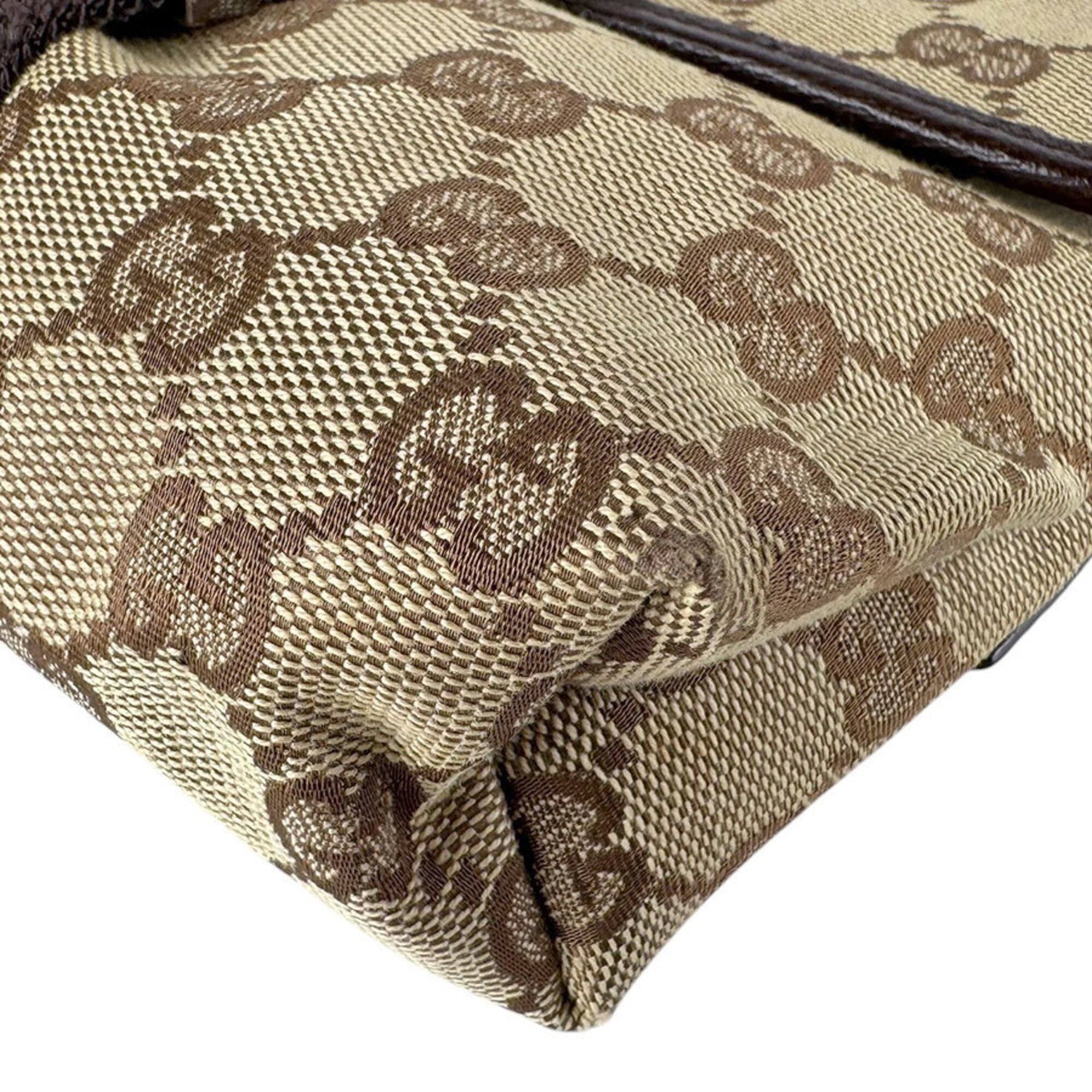 Gucci Brown Gg Canvas Fanny Pack Sling Bag (Pre-Owned)
