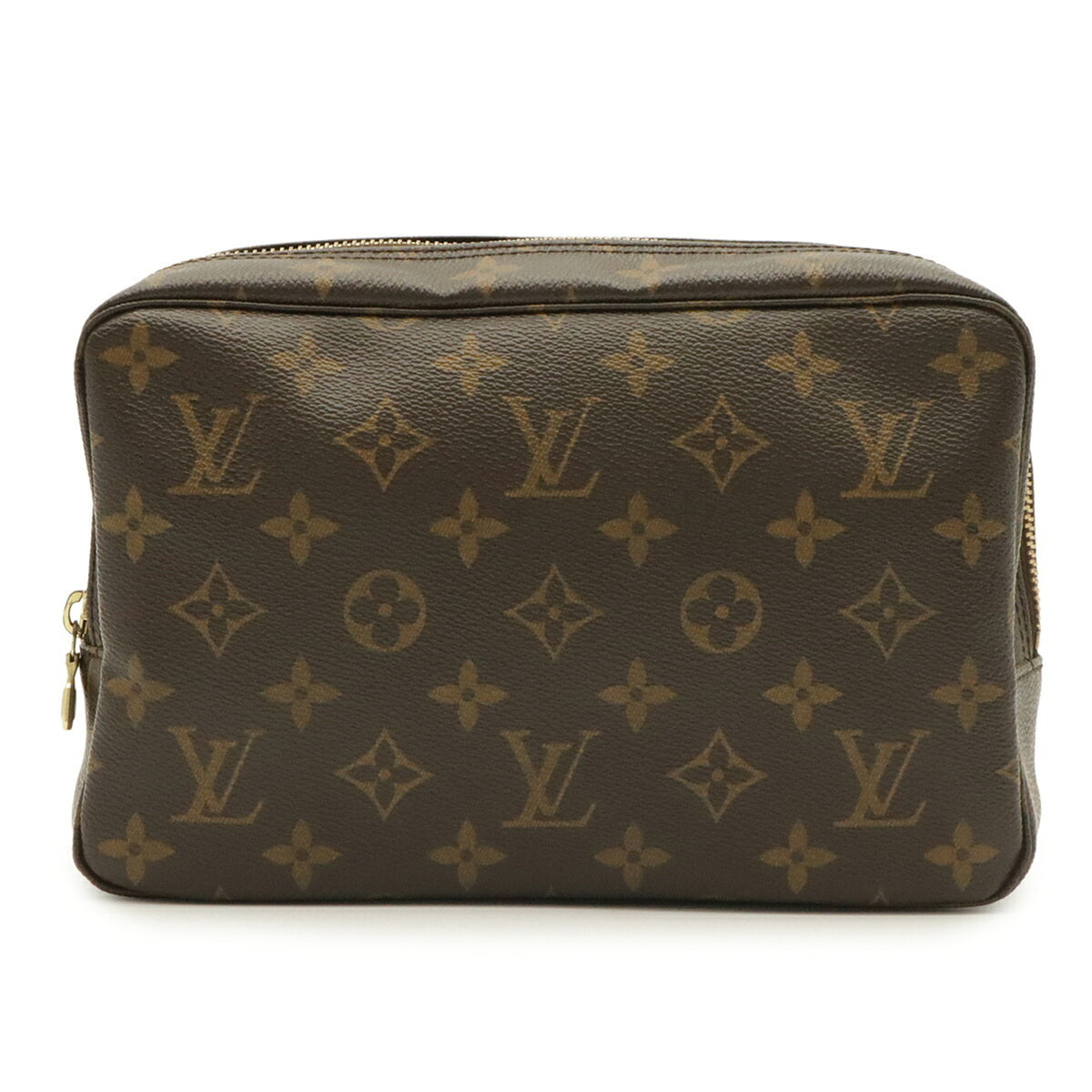 Louis Vuitton Brown Monogram Canvas Clutch Bag Pouch (Pre-Owned)