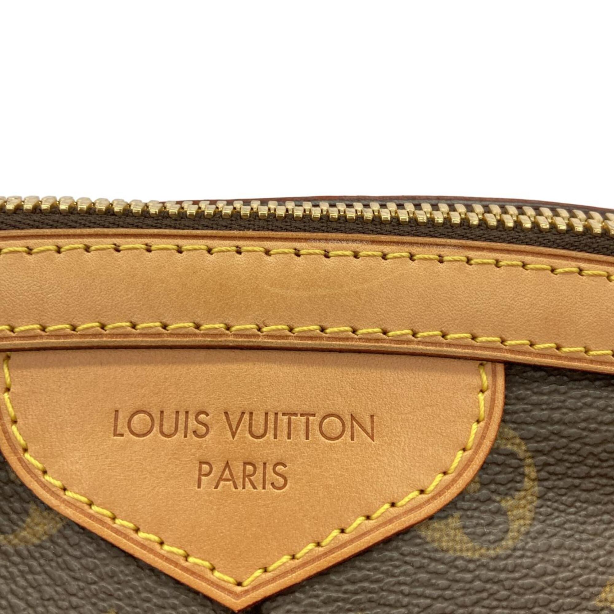 Louis Vuitton Marron Coated Canvas Shoulder Bag (Pre-Owned)