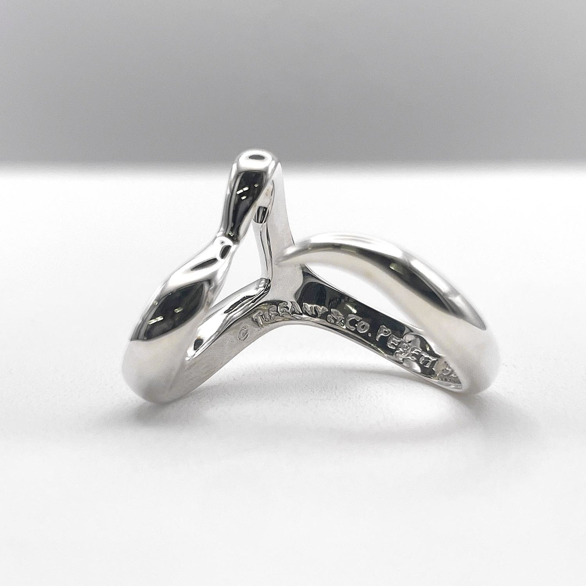 Tiffany Silver Silver 925 Band Ring (Pre-Owned)