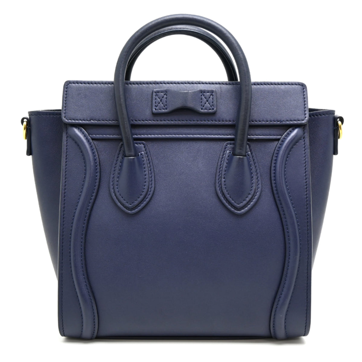 Celine Navy Leather Handbag (Pre-Owned)