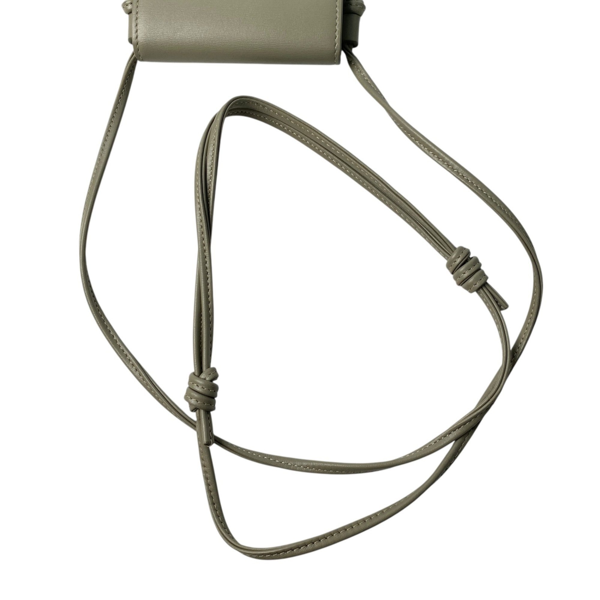 Celine Gray Khaki Leather Phone Wallet (Pre-Owned)