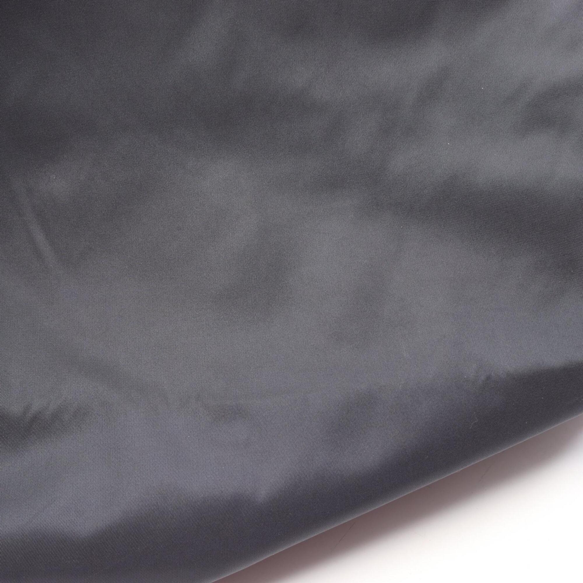 Prada Black Navy Nylon Leather Handbag Tote Bag (Pre-Owned)