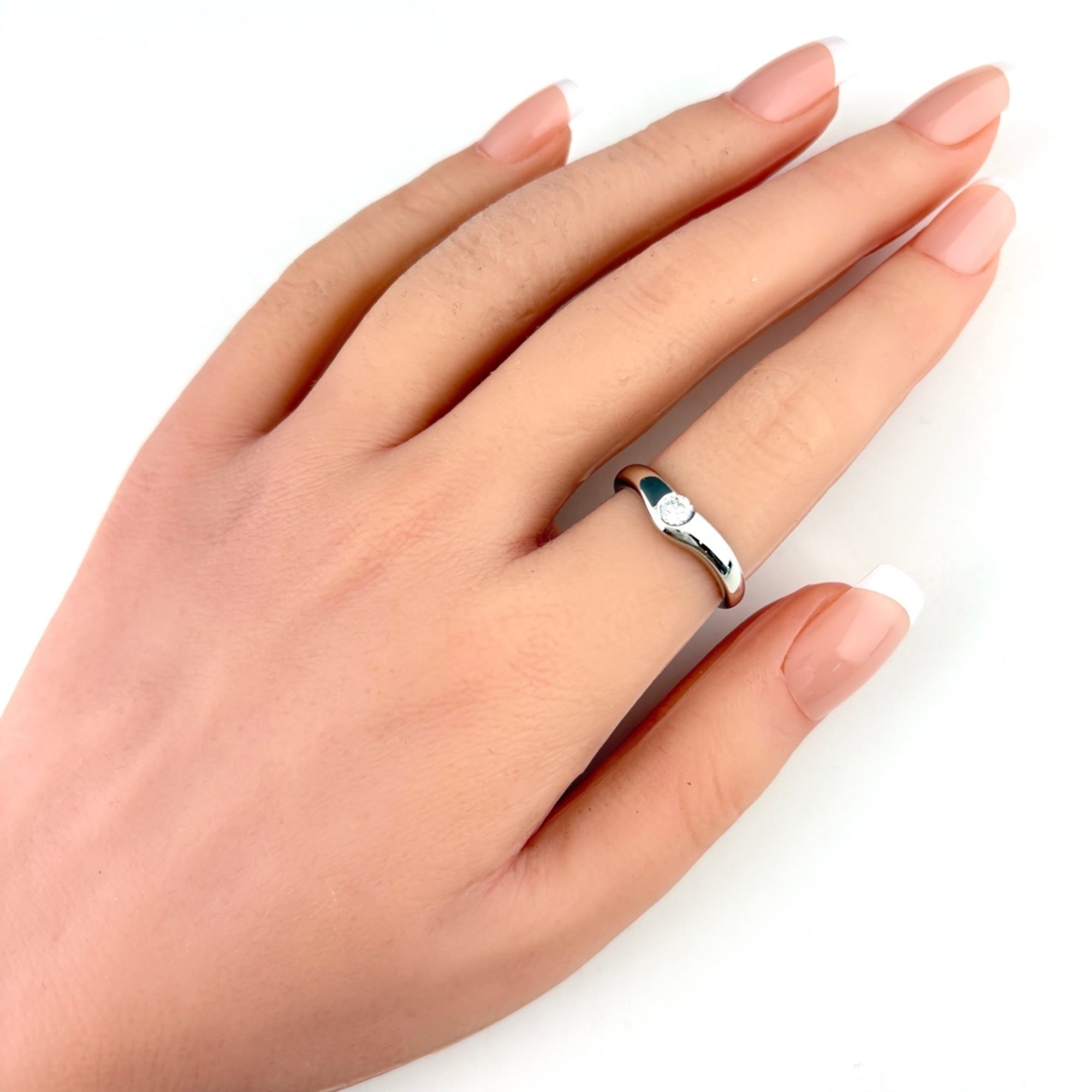 Tiffany Platinum 950 Band Ring (Pre-Owned)