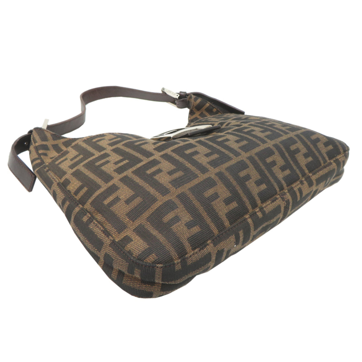 Fendi Brown Canvas Handbag (Pre-Owned)