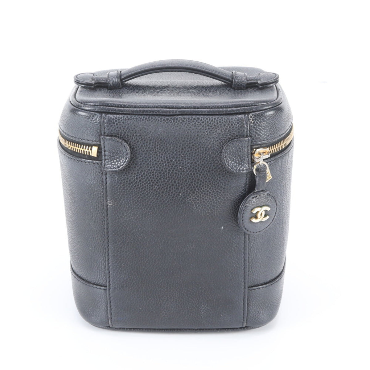 Chanel Black Leather Handbag Pouch (Pre-Owned)