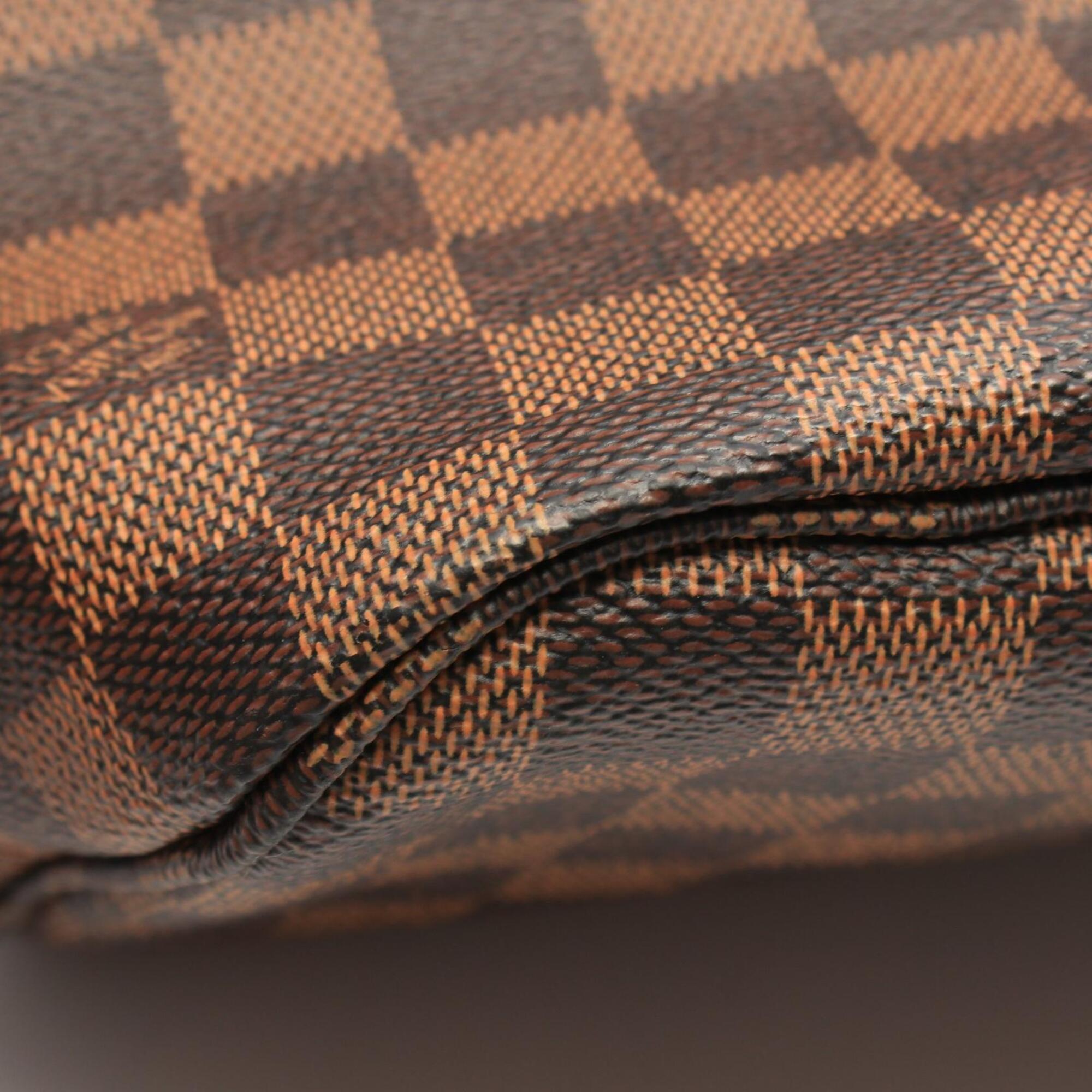 Louis Vuitton Brown Coated Canvas Leather Handbag Tote Bag (Pre-Owned)