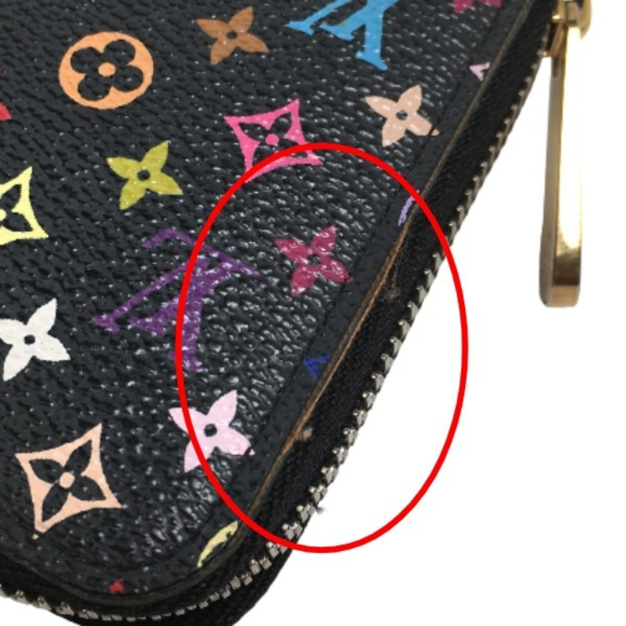 Louis Vuitton Multi-Color Noir Long Wallet (Bi-Fold) (Pre-Owned)