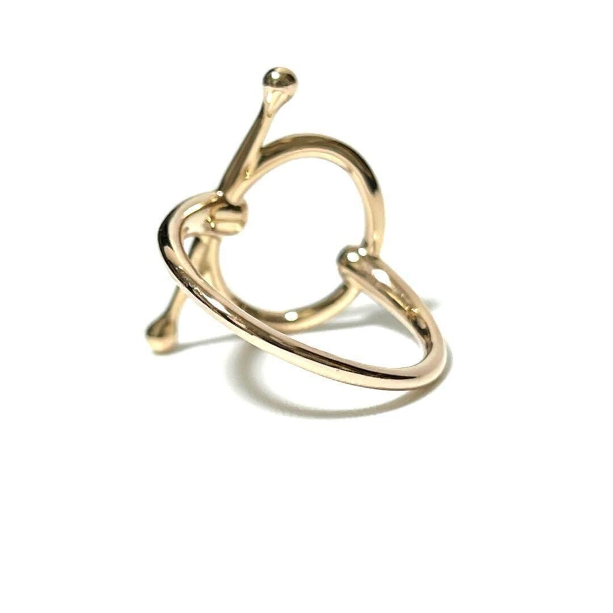 Hermes Pink Gold Pink Gold (18K) Band Ring (Pre-Owned)