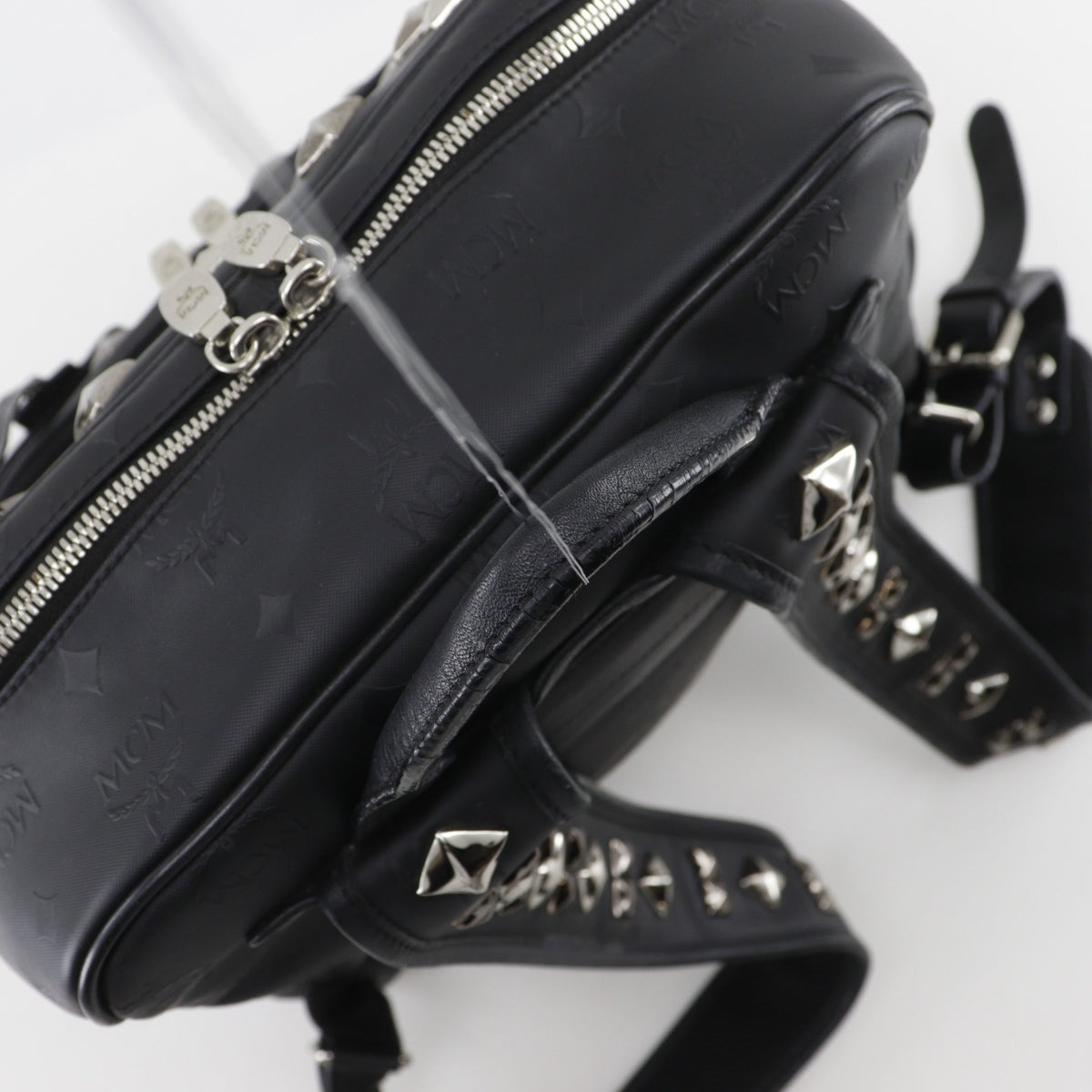 Mcm Black Pvc Backpack (Pre-Owned)