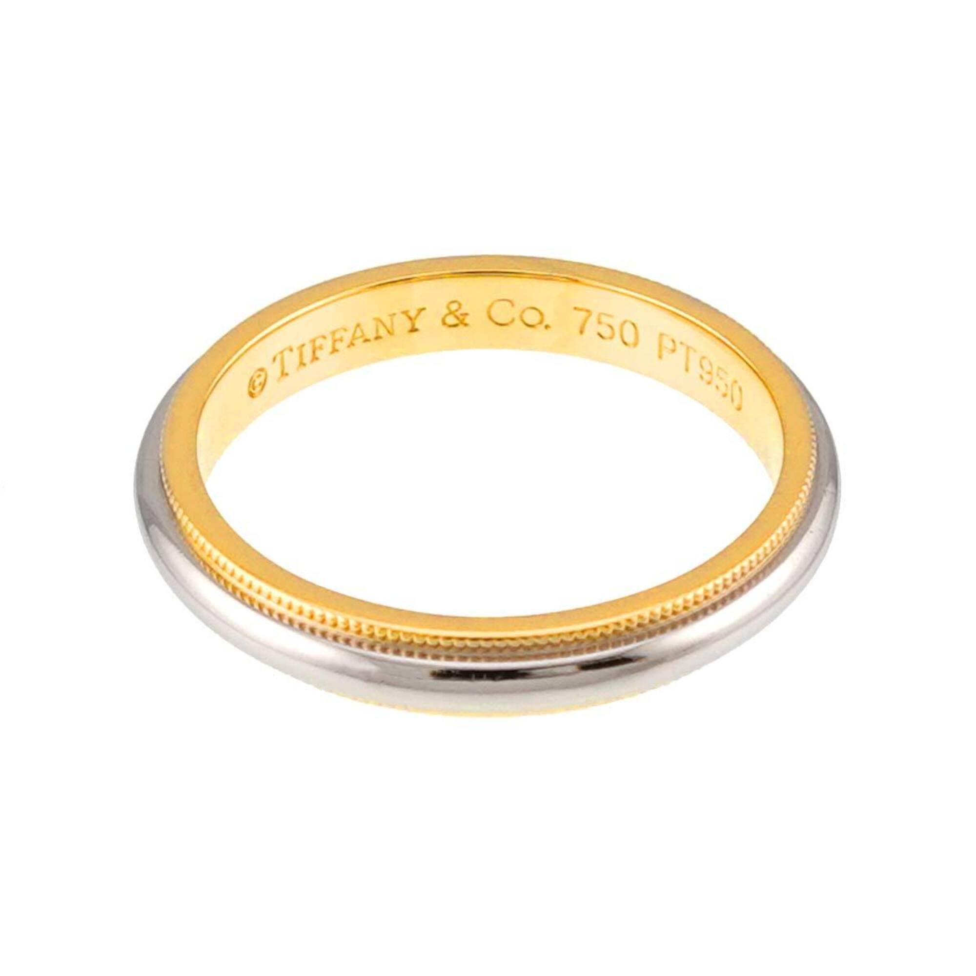 Tiffany Platinum Yellow Gold Yellow Gold (18K) Platinum 950 Band Ring (Pre-Owned)
