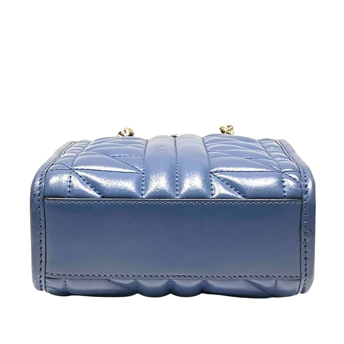 Gucci Blue Quilting Shoulder Bag (Pre-Owned)