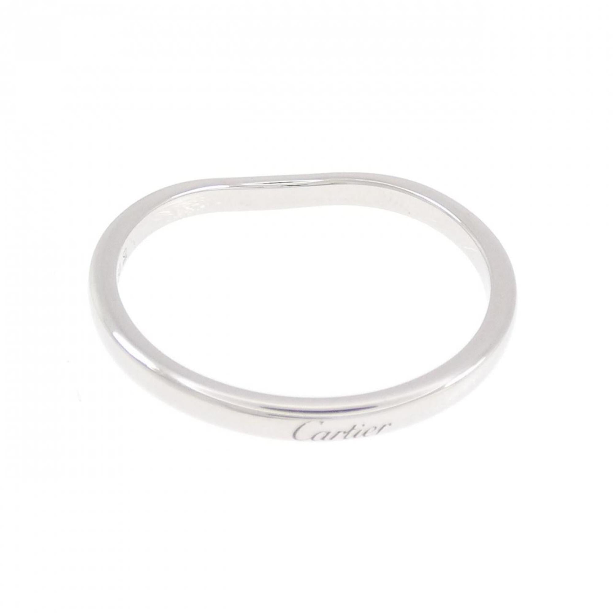 Cartier Platinum Platinum 950 Band Ring (Pre-Owned)
