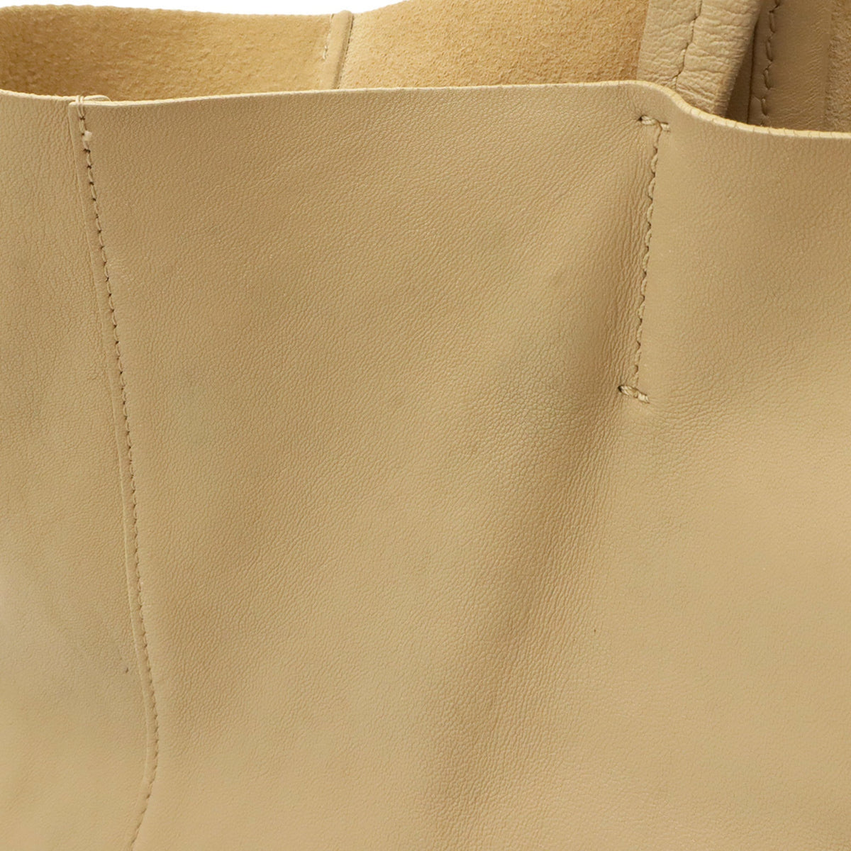 Celine Beige Cream Sand Yellow Leather Shoulder Bag Tote Bag (Pre-Owned)