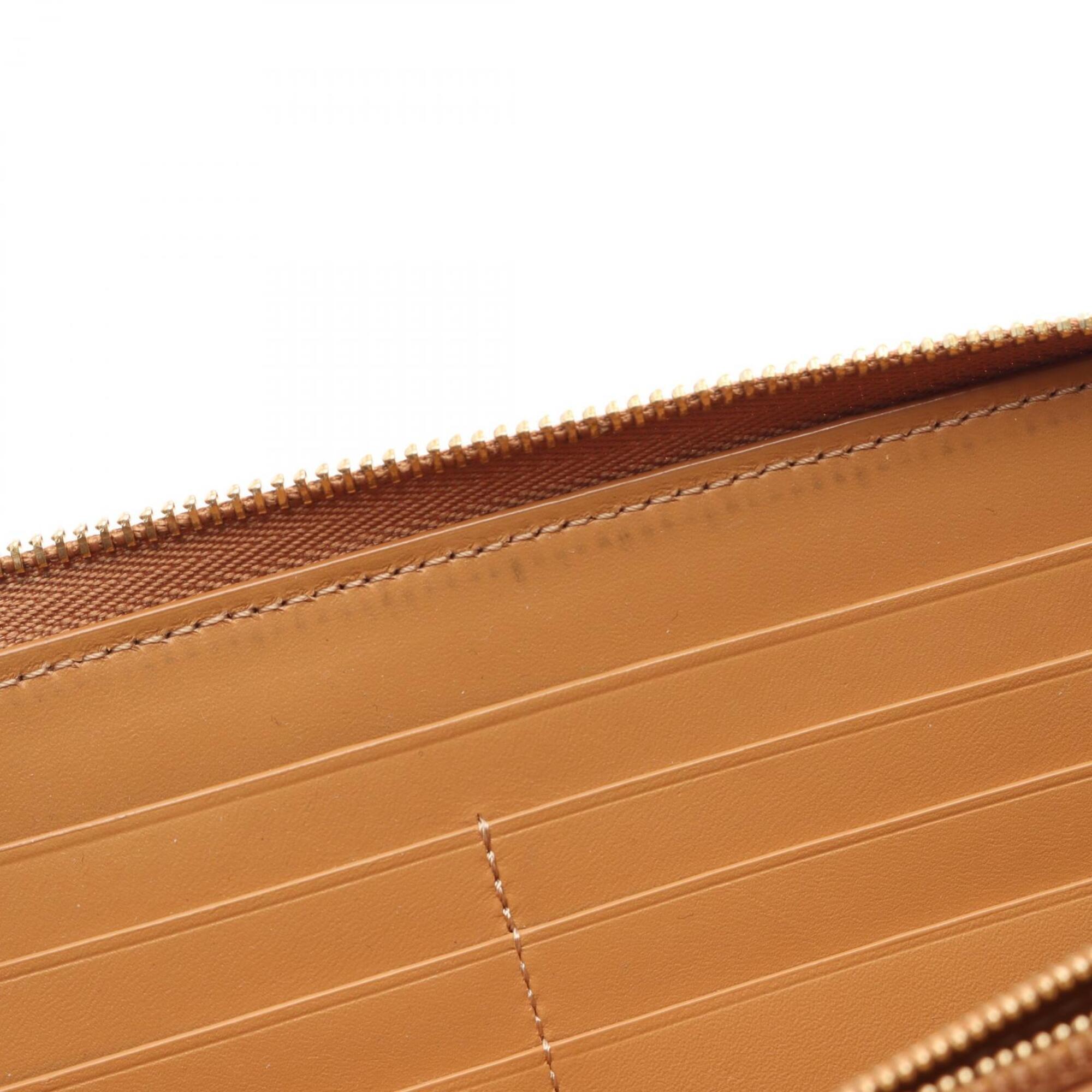 Loewe Beige Brown Ivory Leather Long Wallet (Bi-Fold) (Pre-Owned)