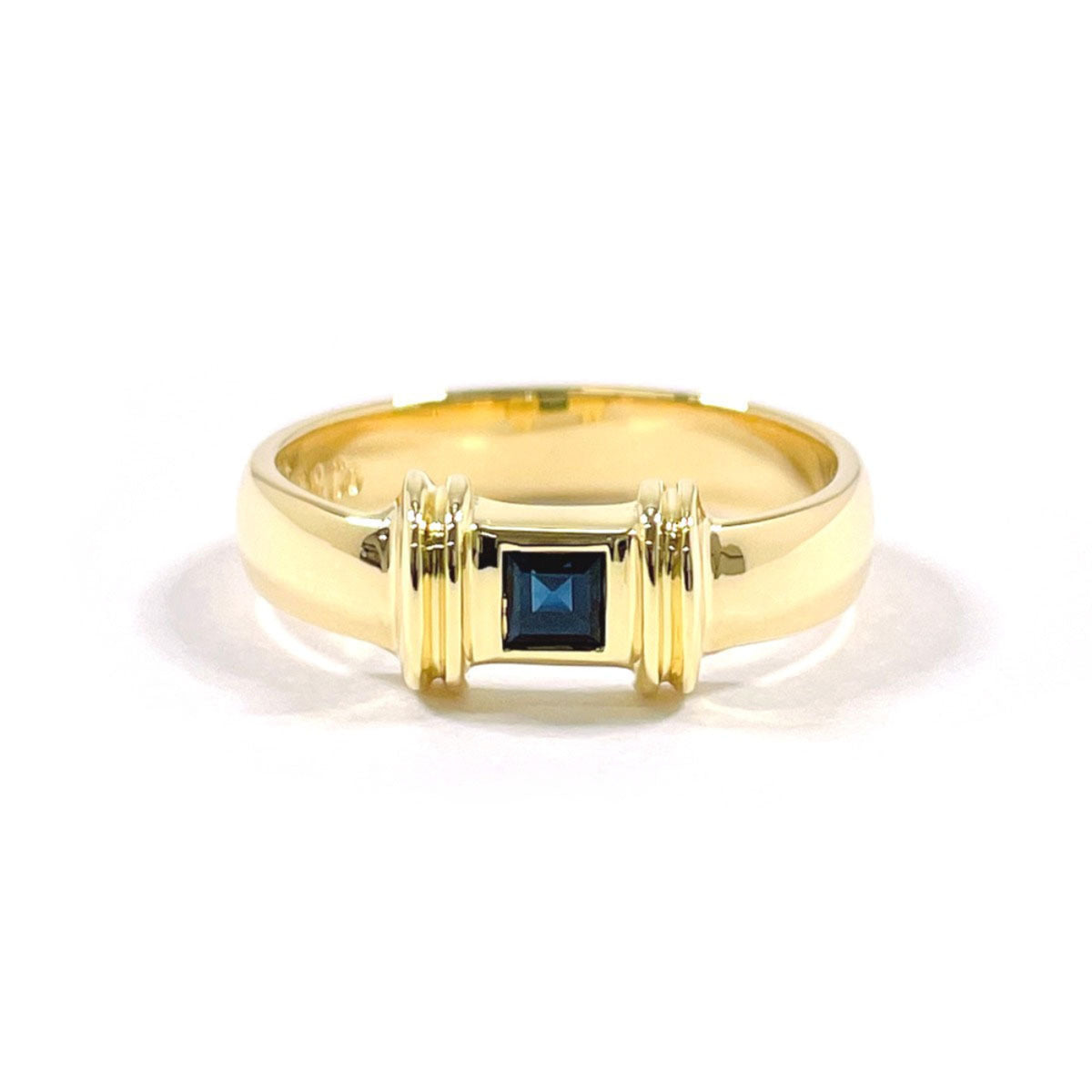 Tiffany Gold Blue Yellow Gold (18K) Band Ring (Pre-Owned)